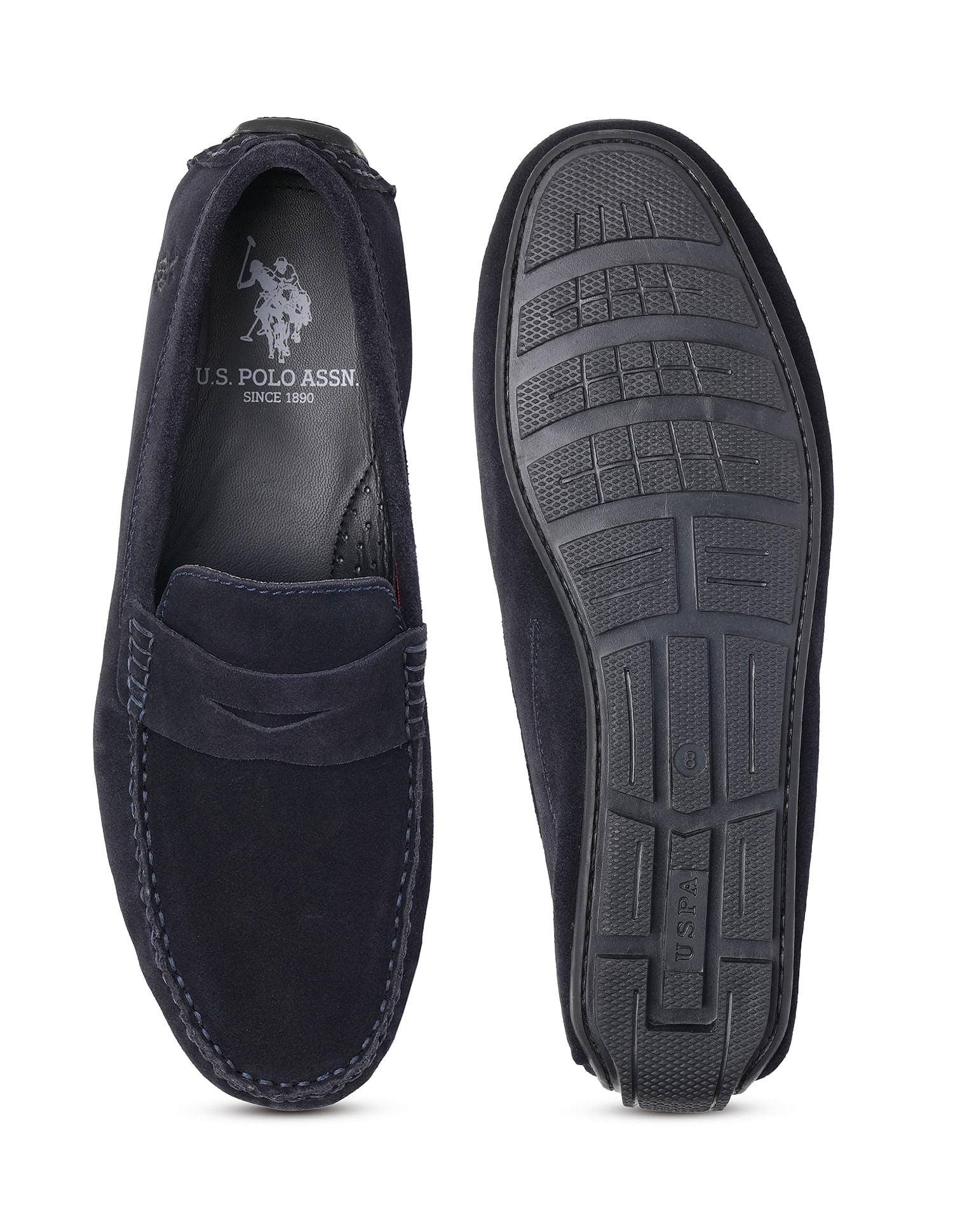 Round Toe Slip-Ons Terini Loafers Navy - U.S. Polo Assn. India | Large