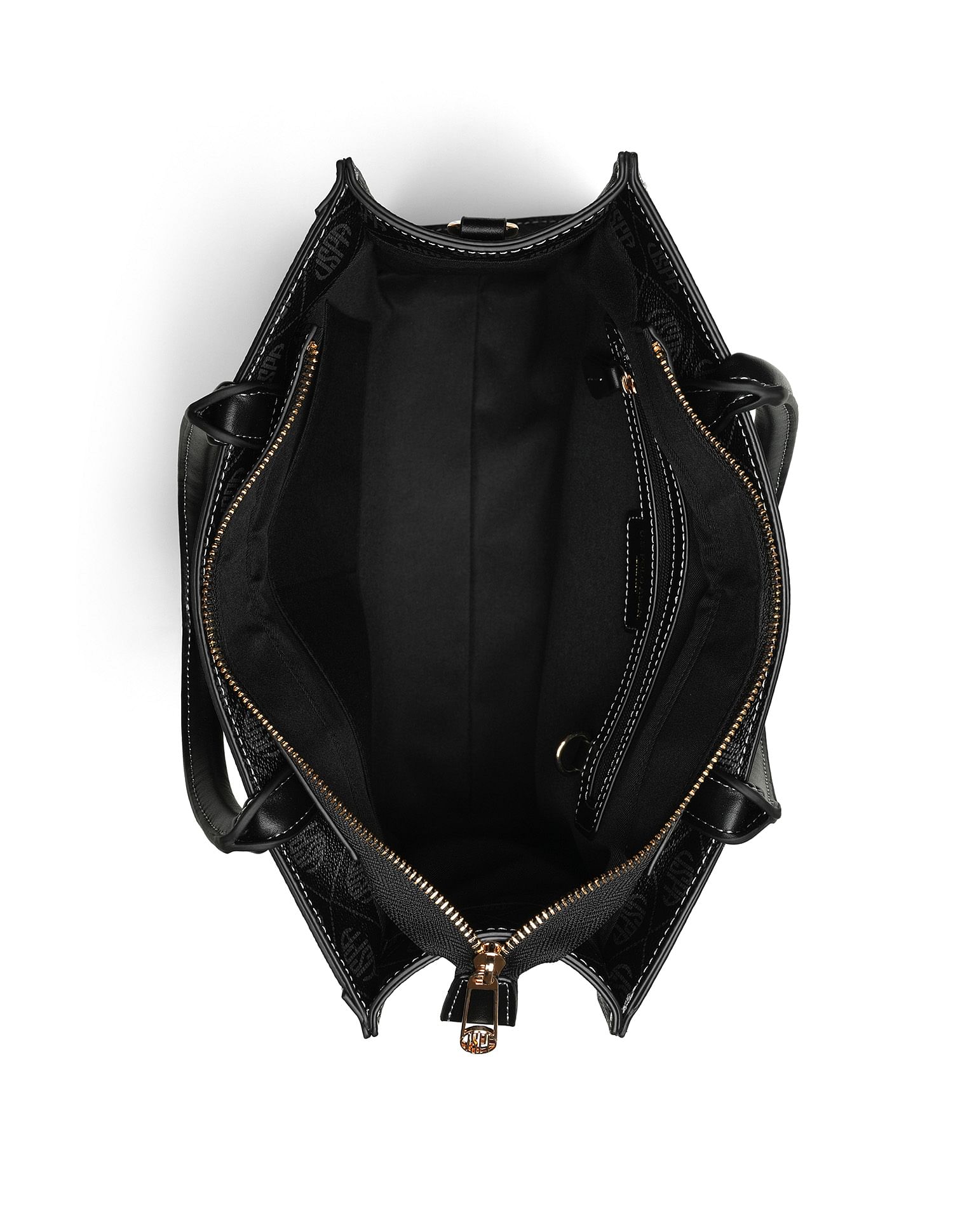 Bernice Monogram Satchel Bag Black - U.S. Polo Assn. India | Large