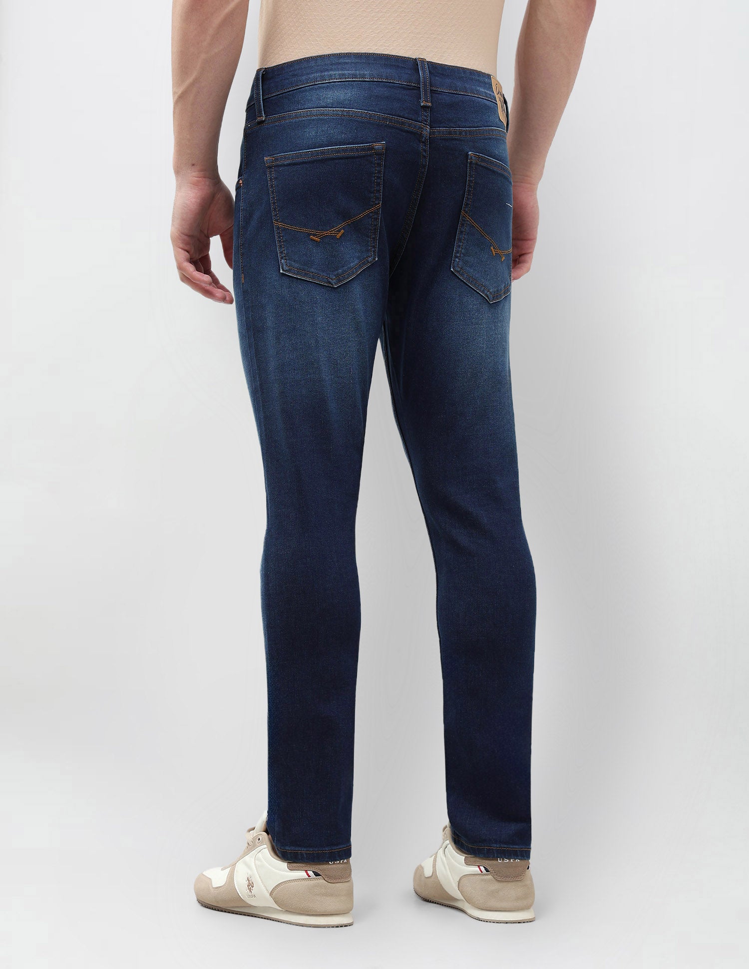 Henry Tapered Fit Stone Washed Jeans Indigo - U.S. POLO ASSN. | Large