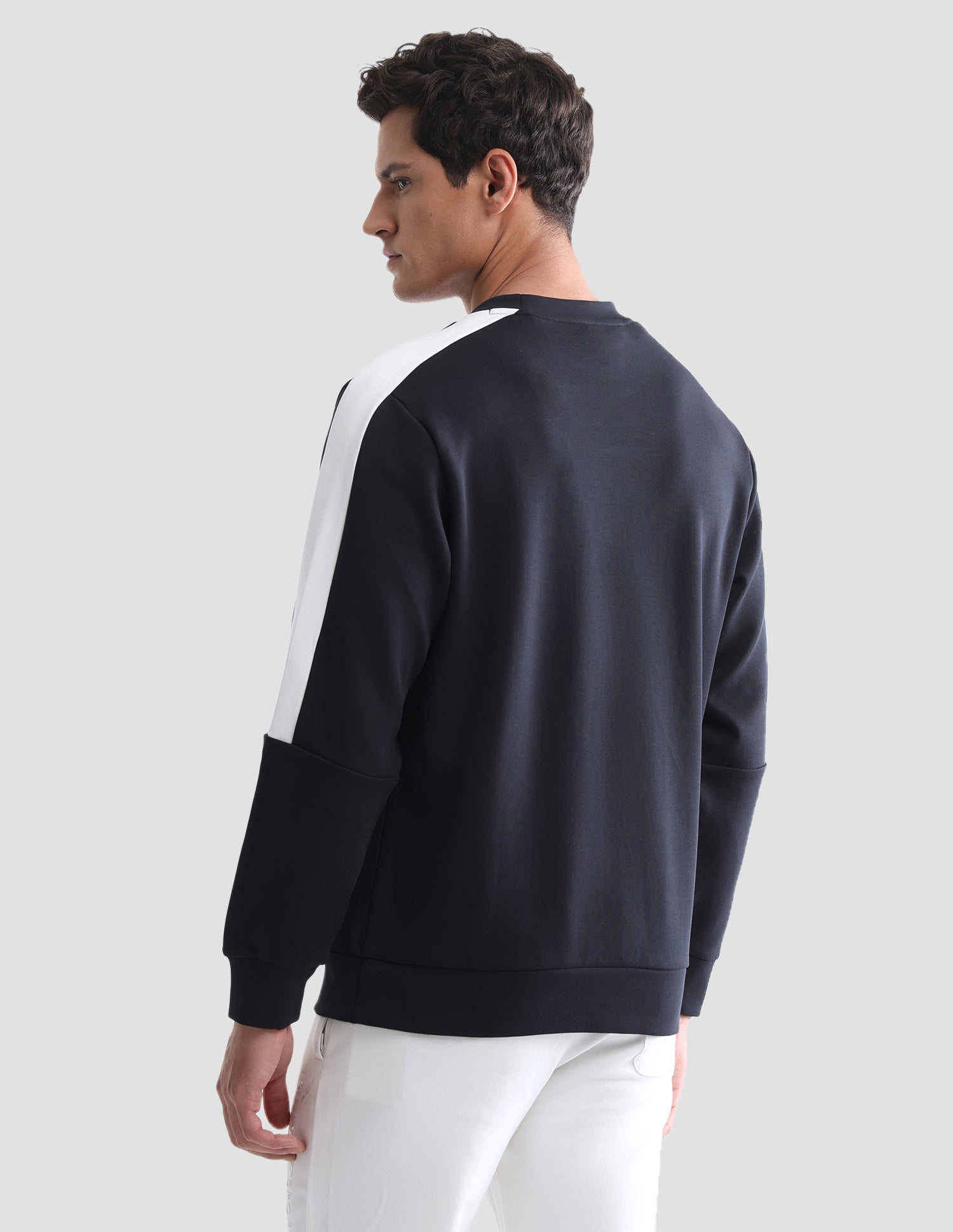 Brand Printed Active Sweatshirt Navy - U.S. Polo Assn. India | Large