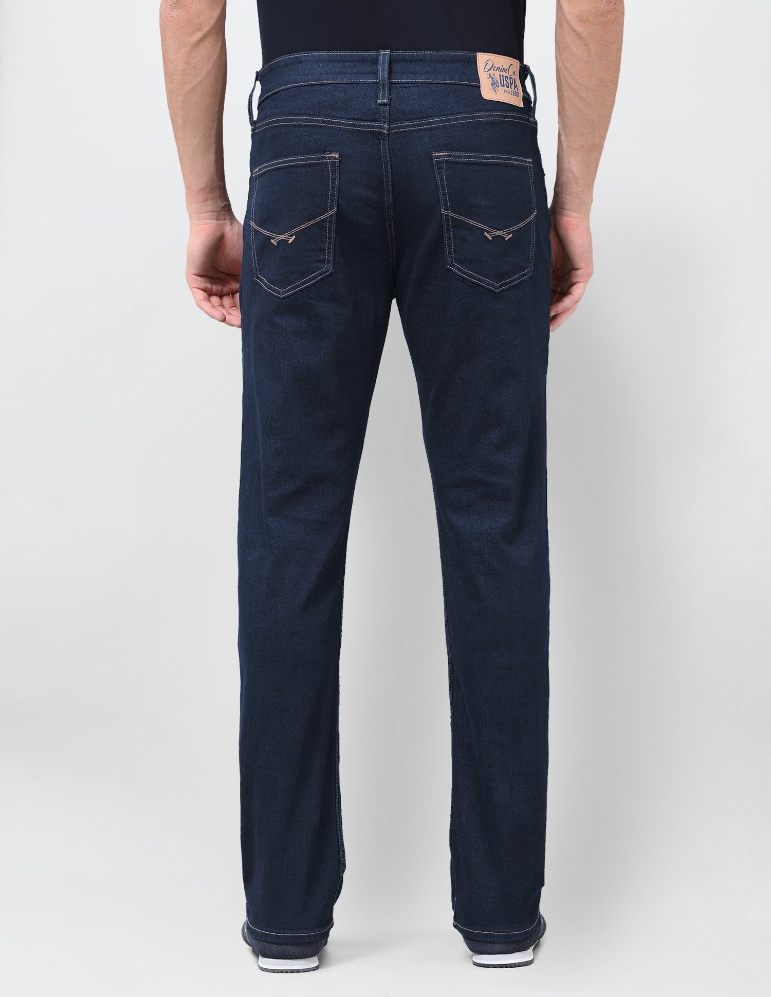 Harold Slim Straight Fit Blue Jeans Dark Indigo - U.S. Polo Assn. India | Large