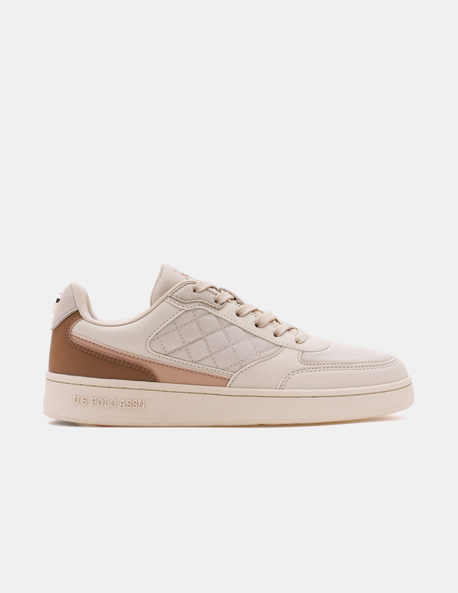 Sophie 2.0 Nude Quilting Detail Sneakers Shoes Nude - U.S. Polo Assn. India | Large