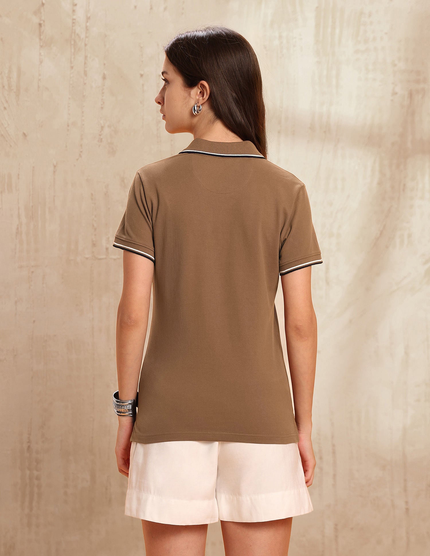 Regular Fit Solid Polo Shirt Brown - U.S. POLO ASSN. | Large