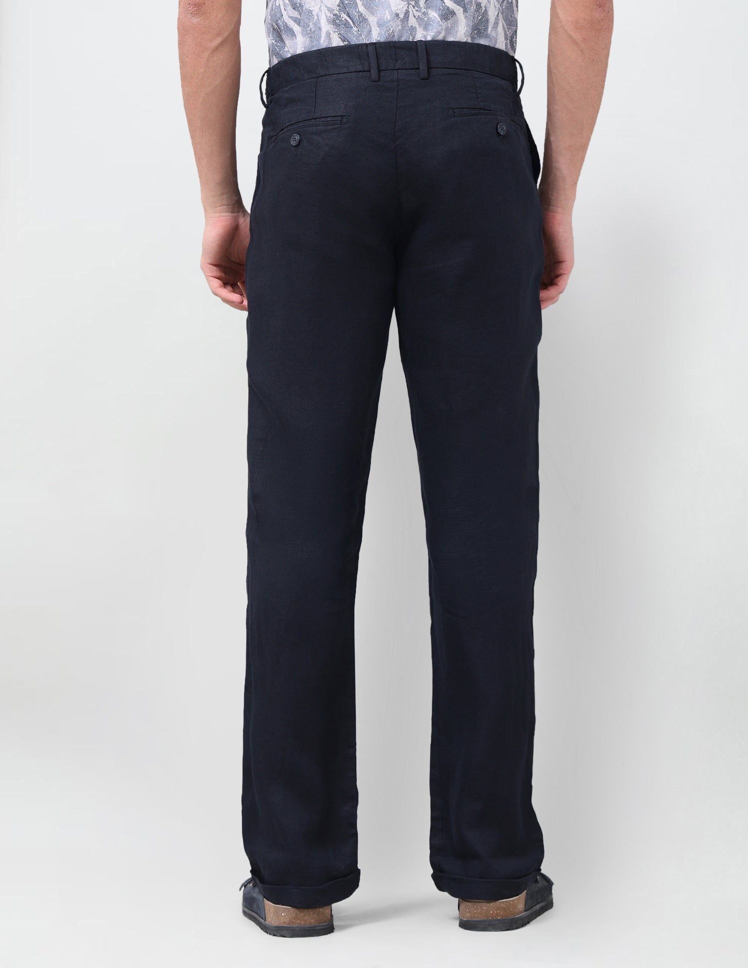 Mid Rise Riley Straight Fit Trousers Navy - U.S. Polo Assn. India | Large