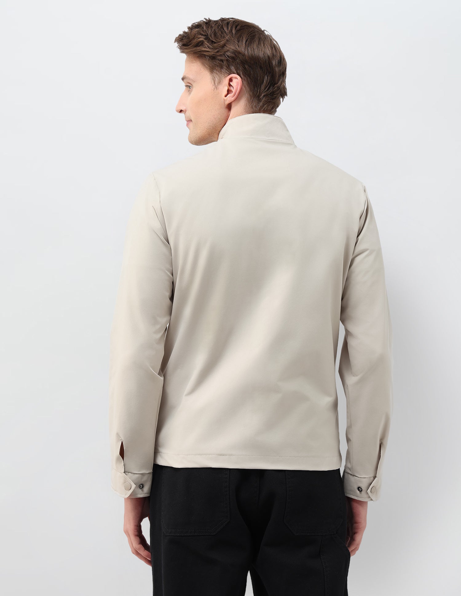 Colour Blocked Regular Fit Casual Jacket Beige - U.S. POLO ASSN. | Large