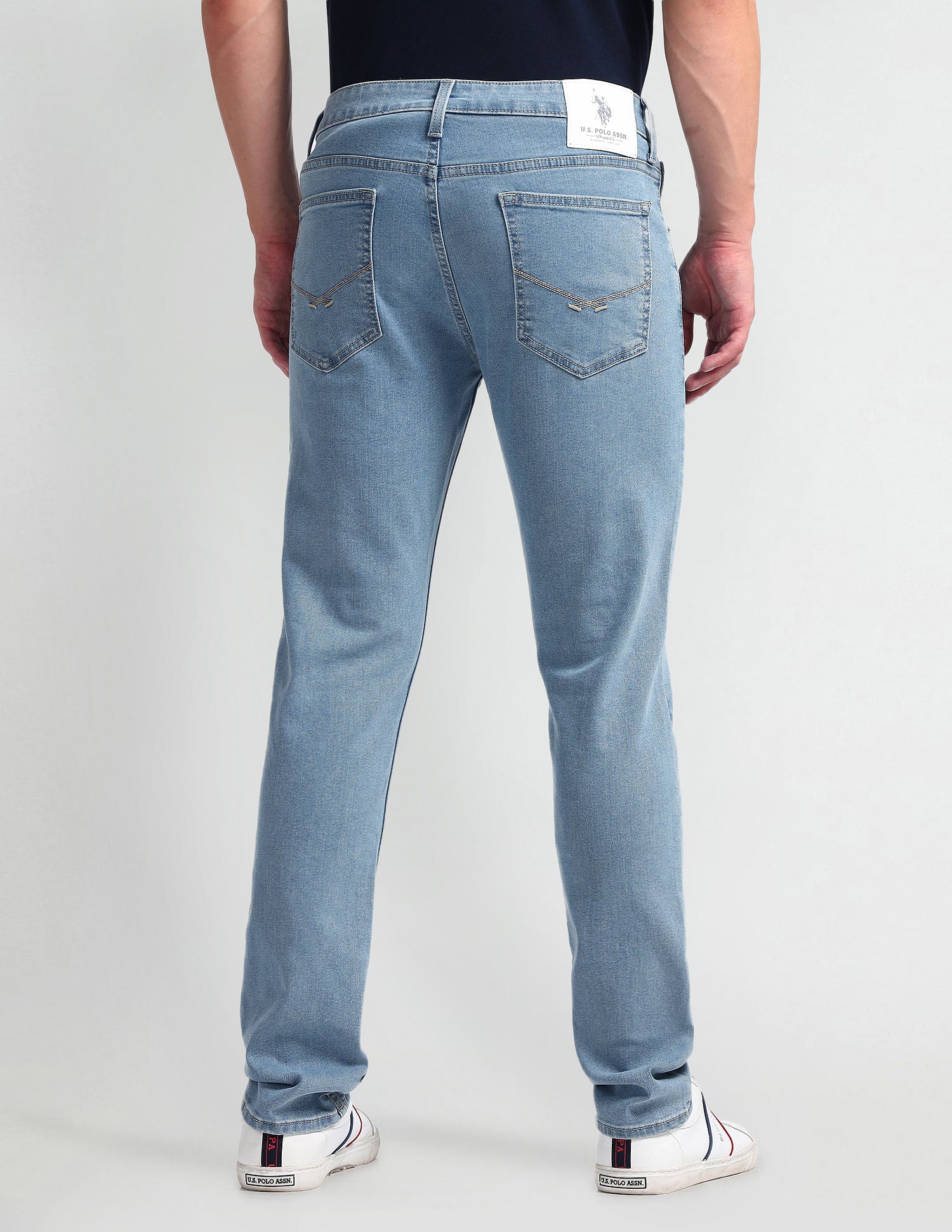 Regallo Skinny Fit Blue Jeans Blue - U.S. Polo Assn. India | Large