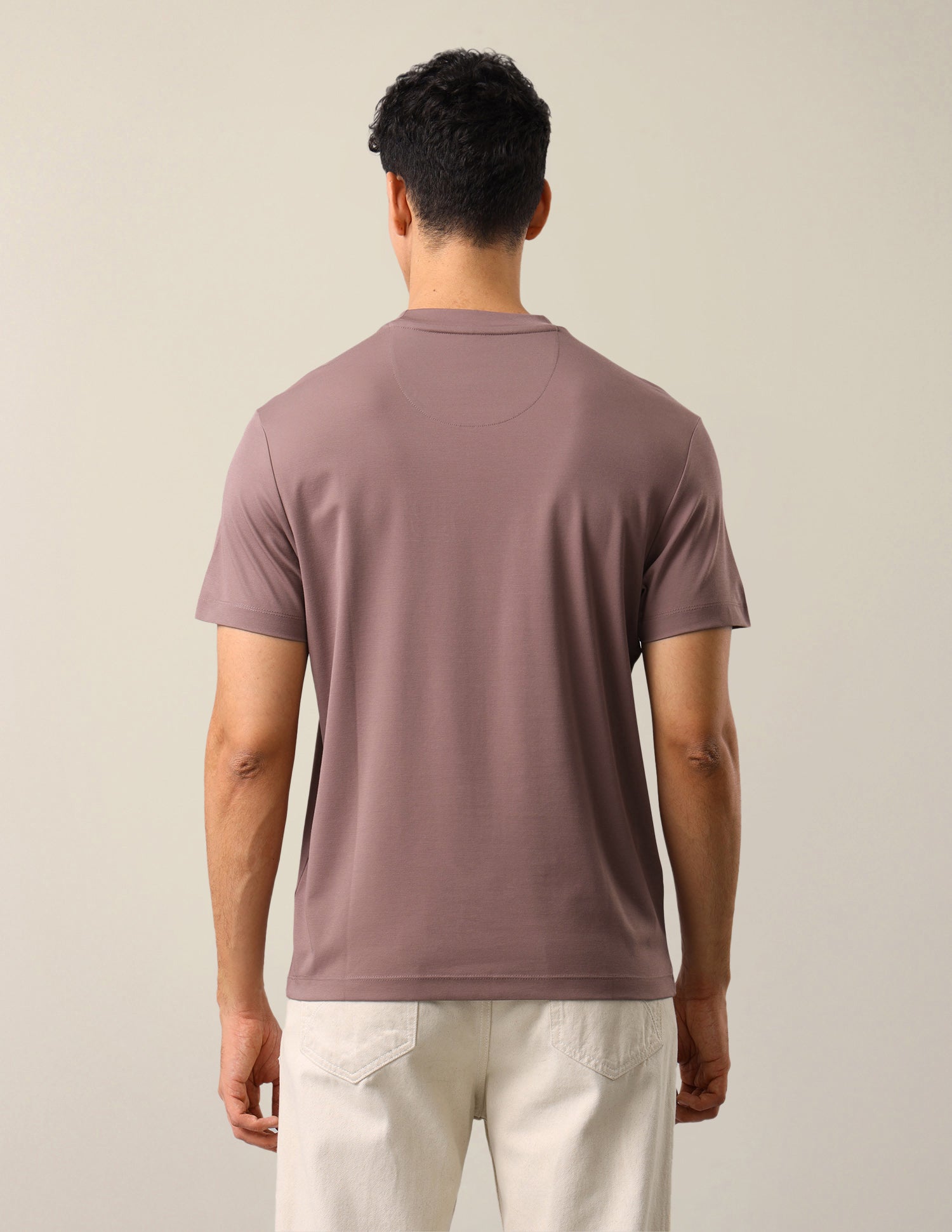 Brand Embossed Slim Fit T-Shirt Peach - U.S. Polo Assn. India | Large