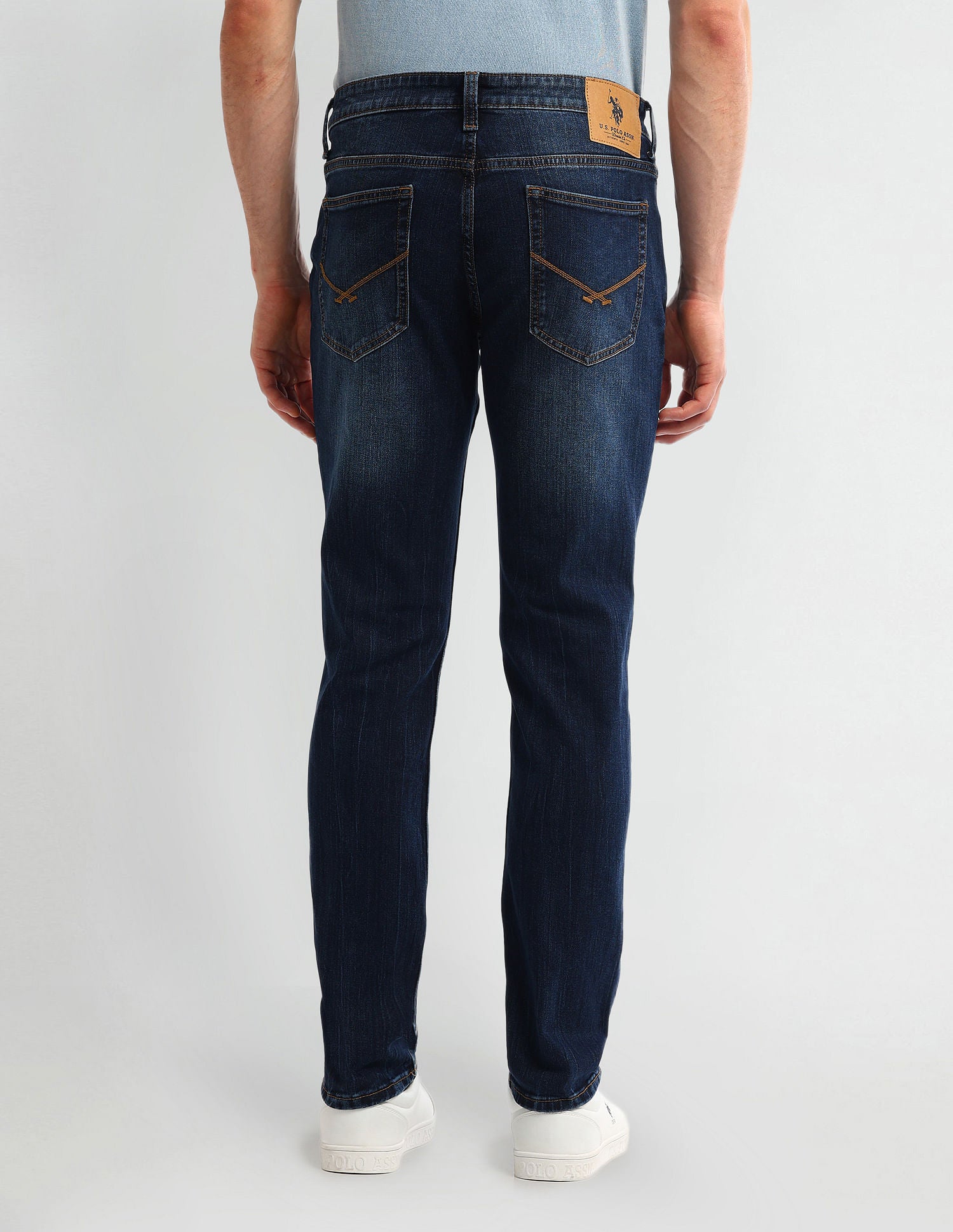 Brandon Slim Fit Blue Jeans Dark Blue - U.S. Polo Assn. India | Large