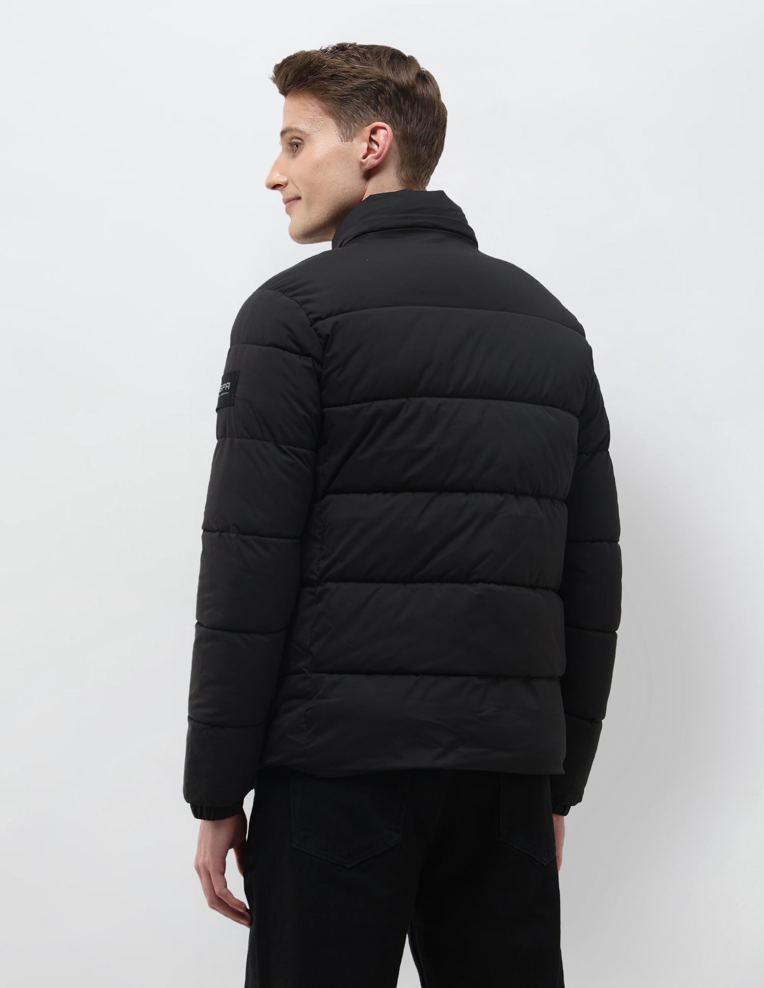 Detachable Hood Puffer Jacket Black - U.S. Polo Assn. India | Large