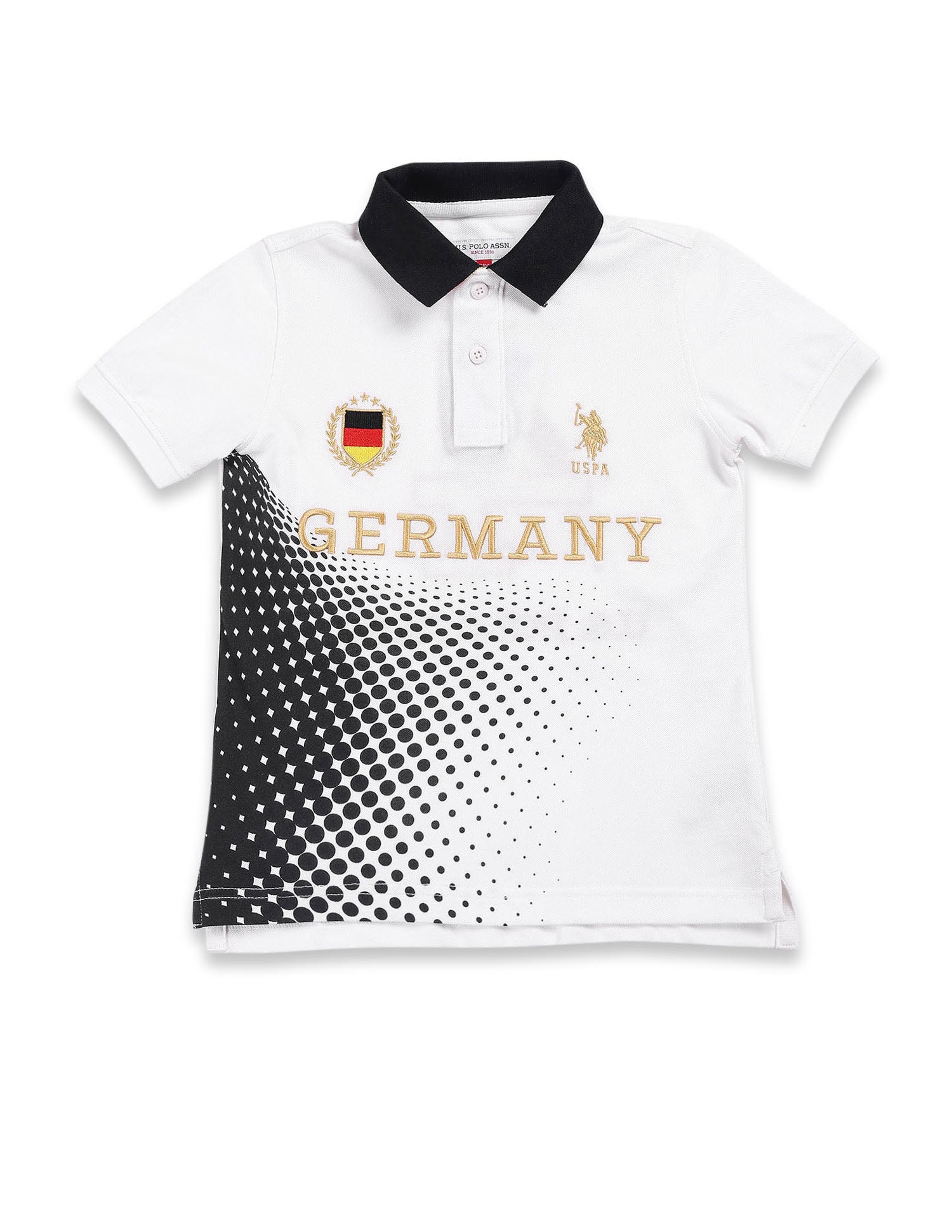 Boys Embroidered Polo Shirt White - U.S. Polo Assn. India | Large