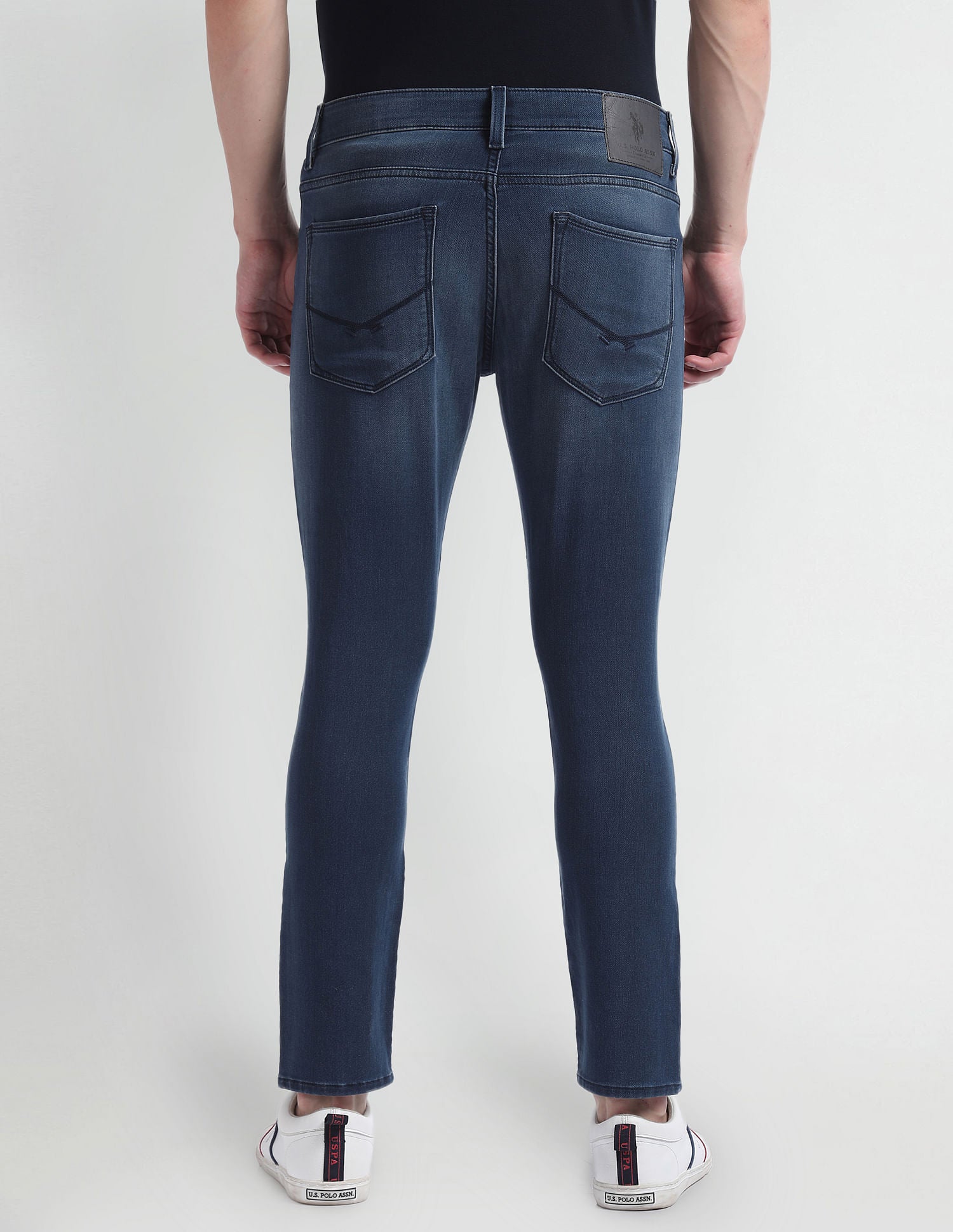 Henry Cropped Fit Blue Jeans Blue - U.S. Polo Assn. India | Large
