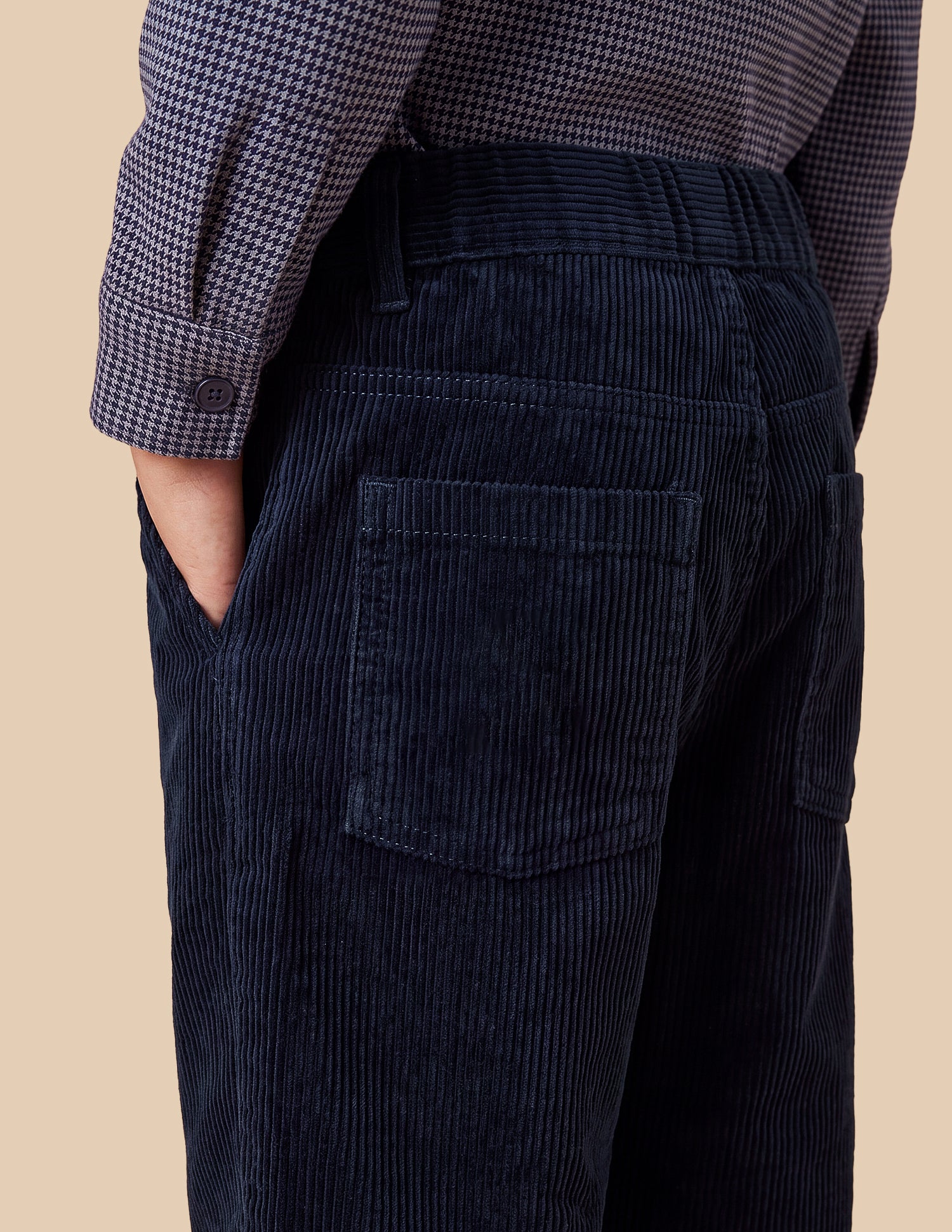 Corduroy Relaxed Fit Trousers Navy - U.S. Polo Assn. India | Large
