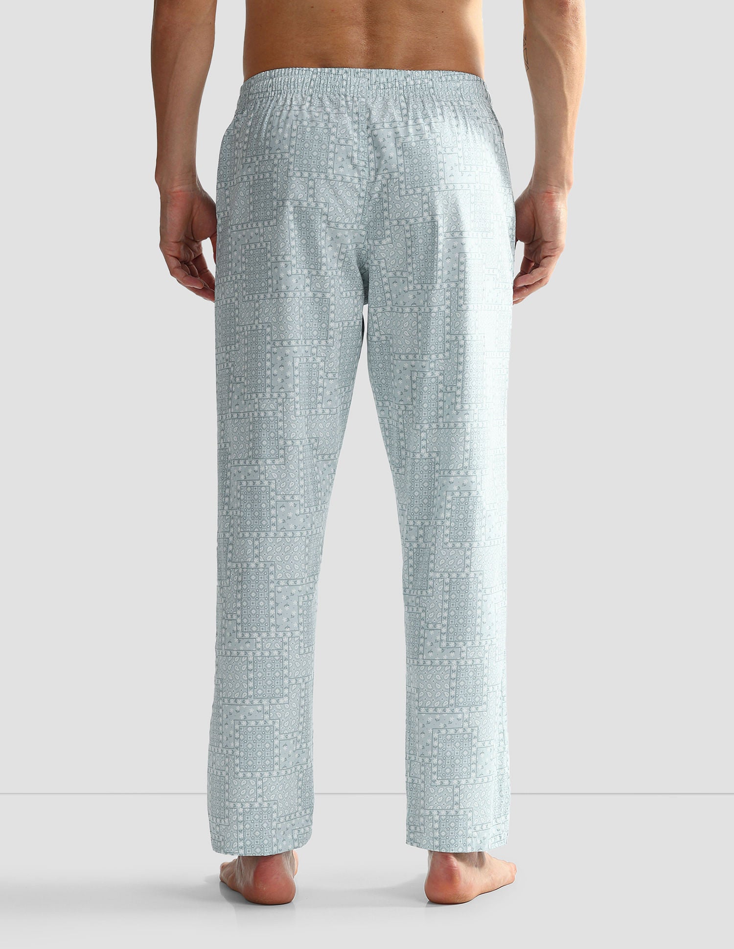 Mid Rise Printed OELP7 Lounge Track Pants - Pack Of 1 Sterling Blue - U.S. POLO ASSN. | Large