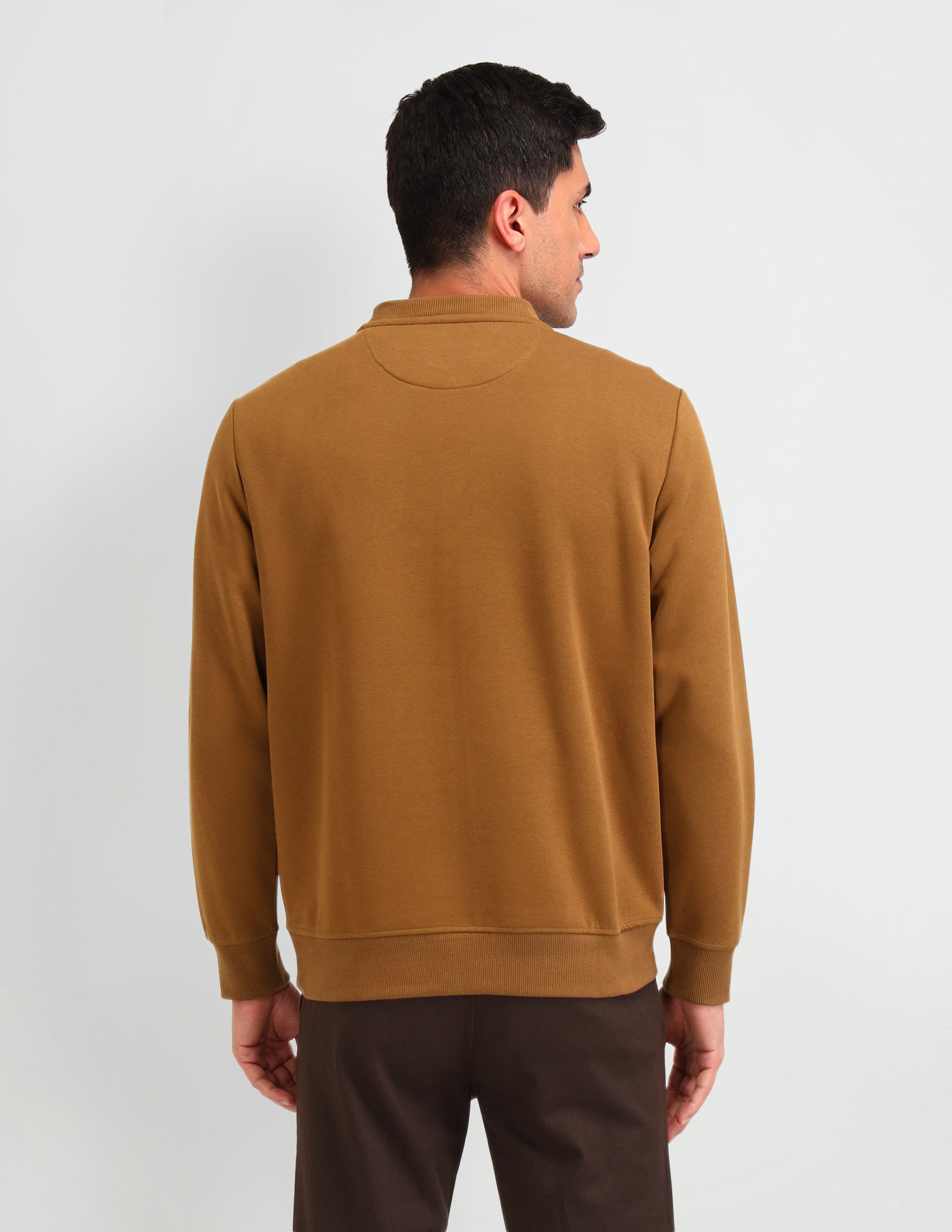 Brand Printed Regular Fit Sweatshirt Golden Khakhi - U.S. POLO ASSN. | Large