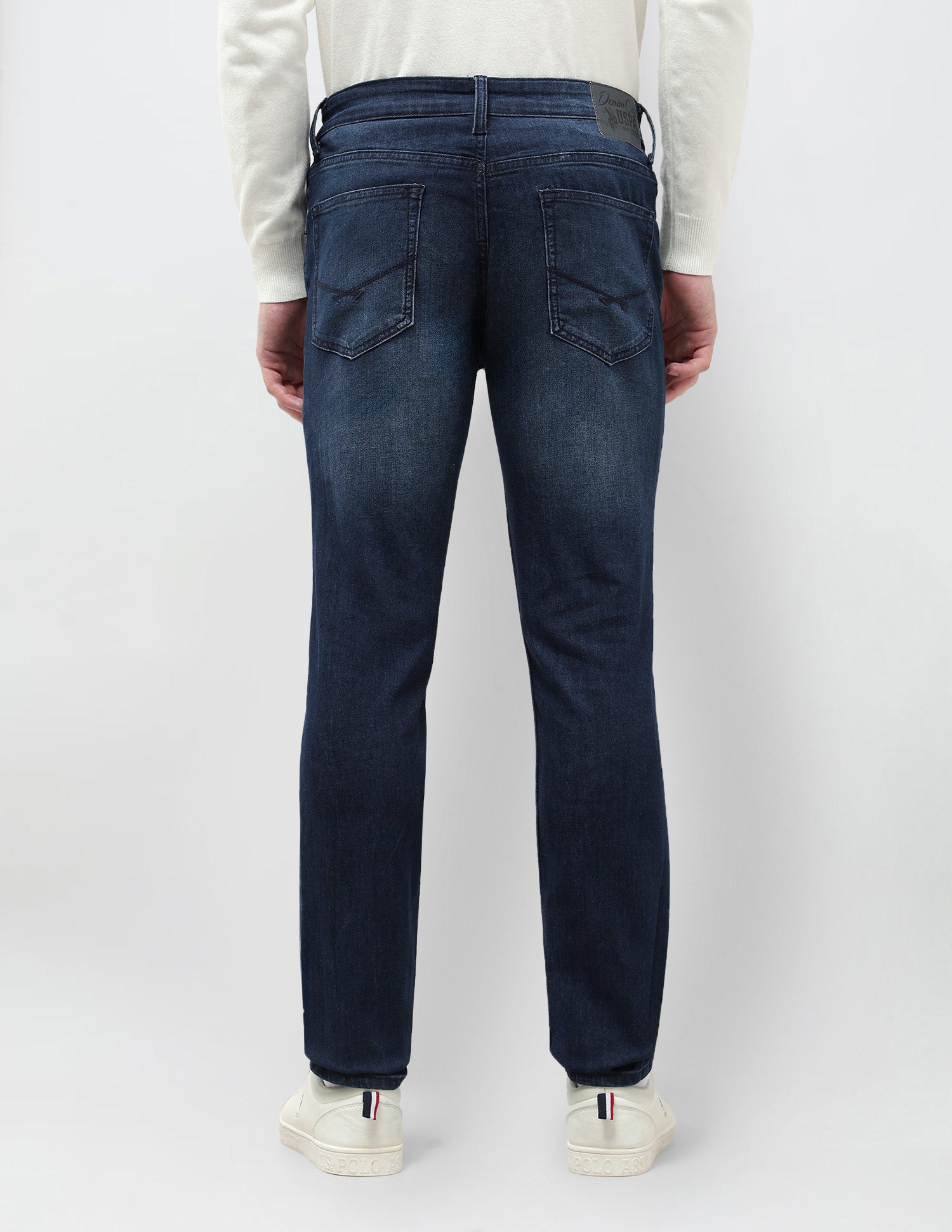 Brandon Slim Tapered Fit Blue Jeans Indigo - U.S. POLO ASSN. | Large