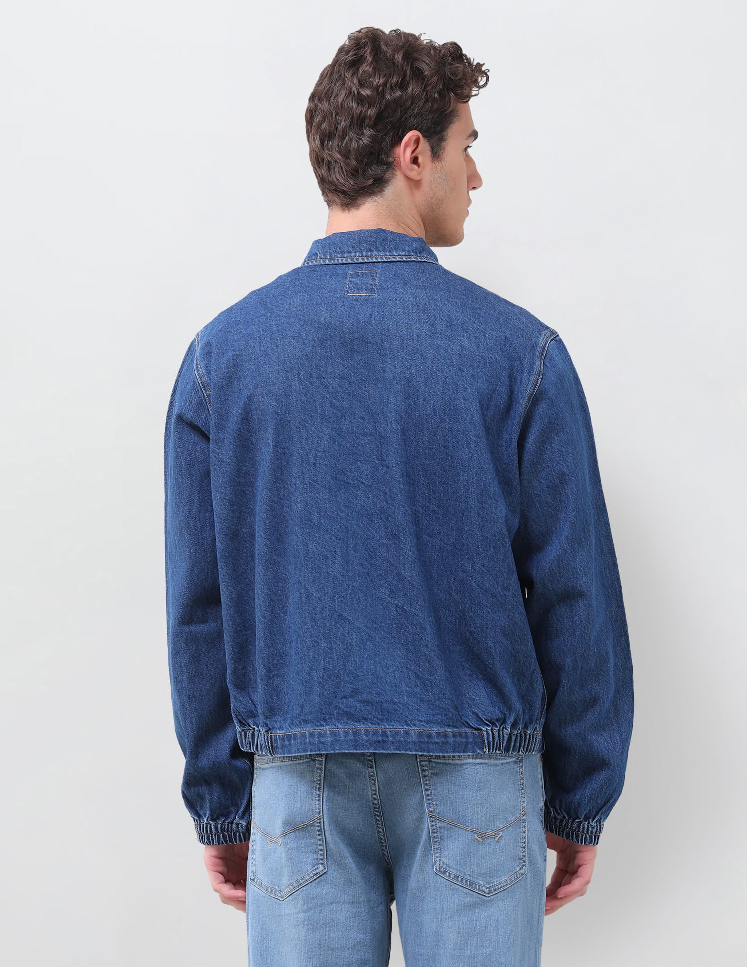 Solid Regular Fit Denim Jacket Indigo - U.S. Polo Assn. India | Large