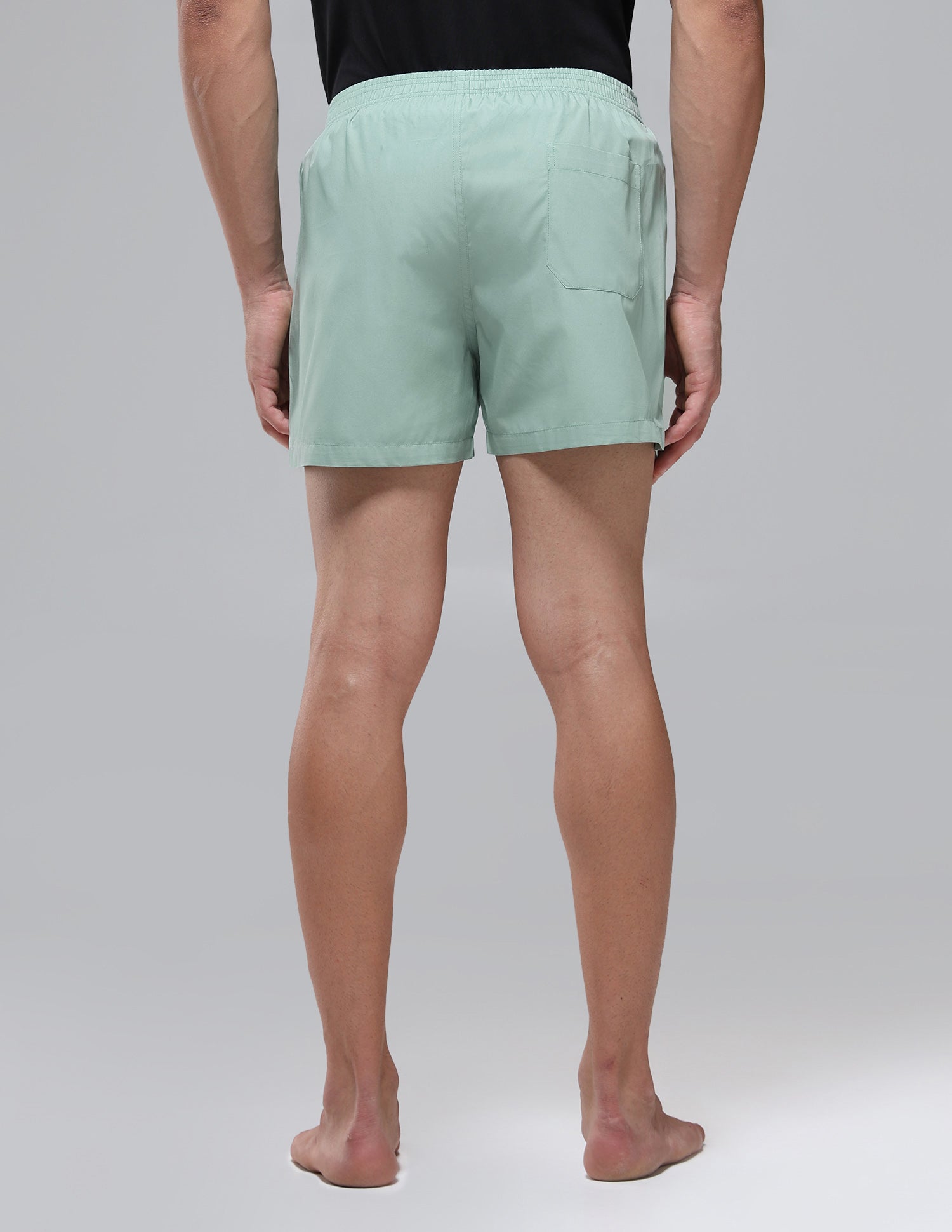 Pure Cotton Mid Rise OEX14 Boxers - Pack Of 1 Granite Green - U.S. Polo Assn. India | Large