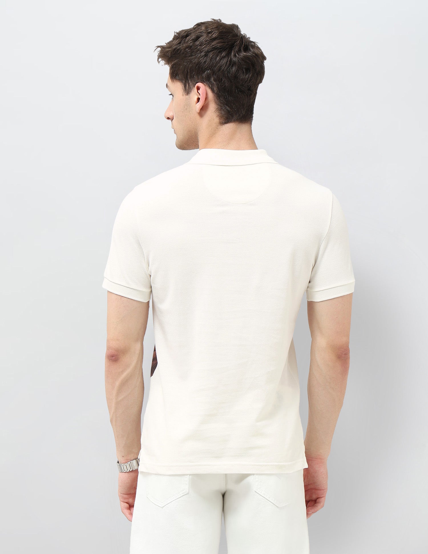 Graphic Printed Regular Fit Polo Shirt Ivory - U.S. POLO ASSN. | Large