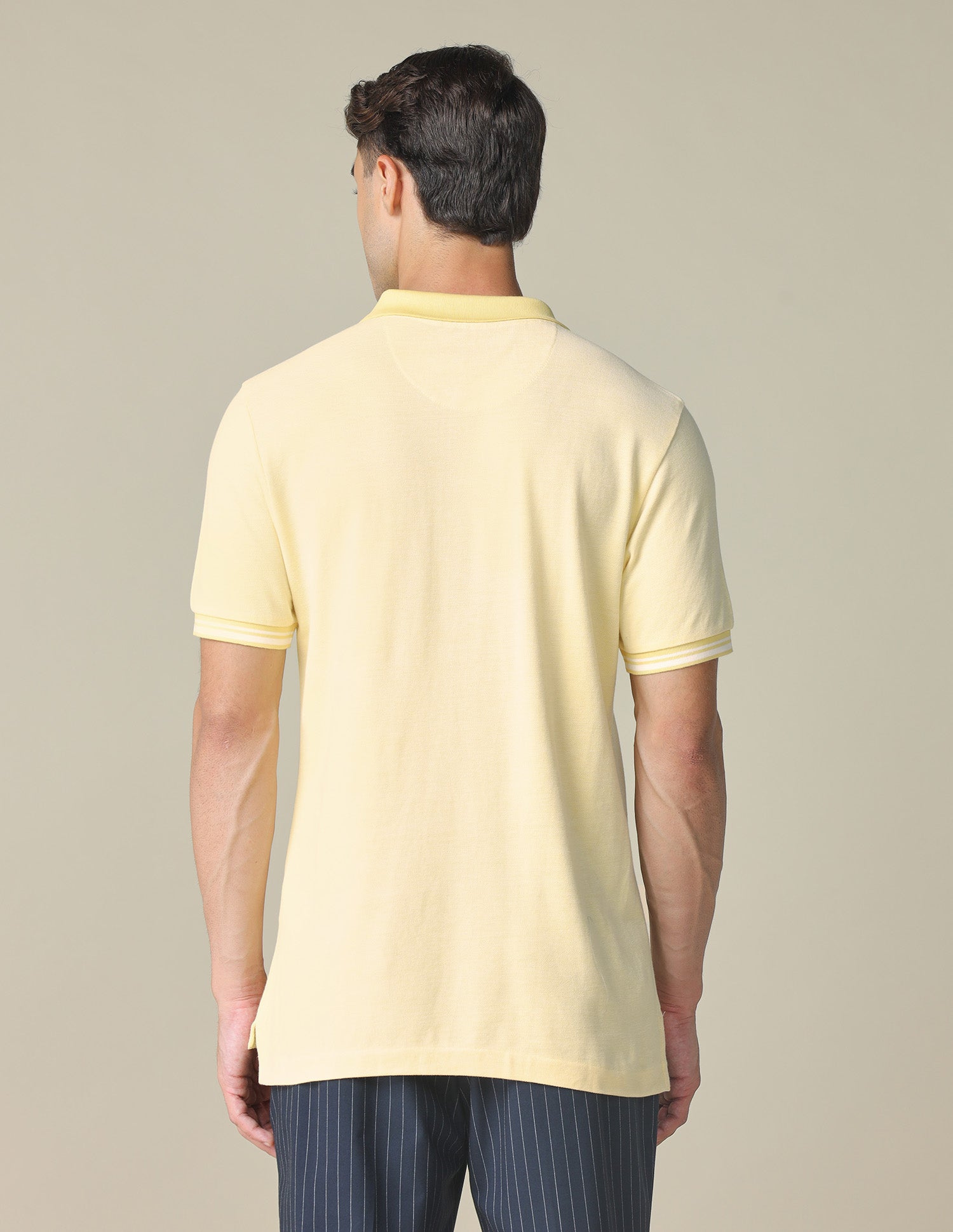 Pure Cotton Regular Fit Polo Shirt Light Yellow - U.S. POLO ASSN. | Large