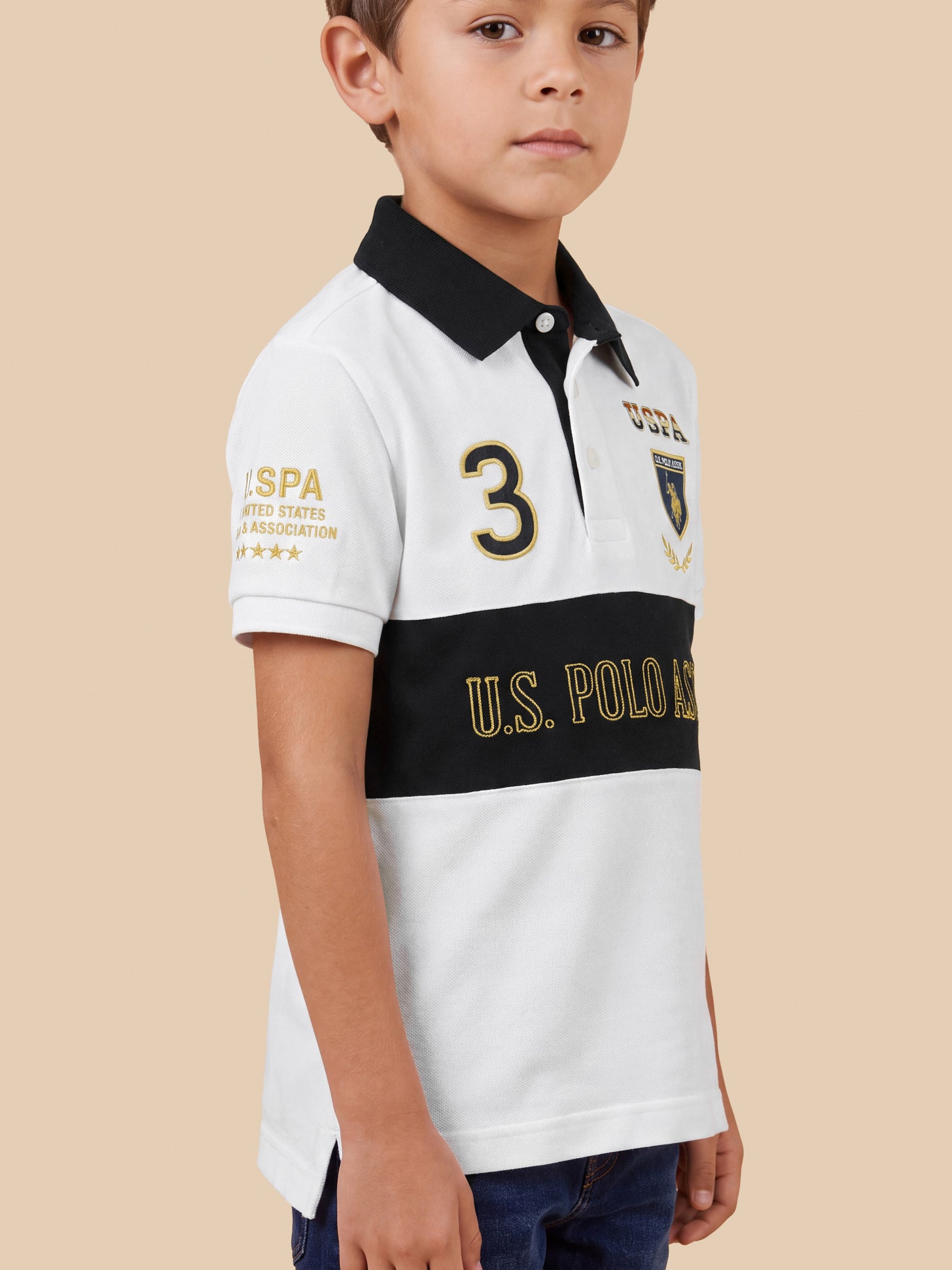 Brand Embroidered Regular Fit Polo Shirt White - U.S. Polo Assn. India | Large