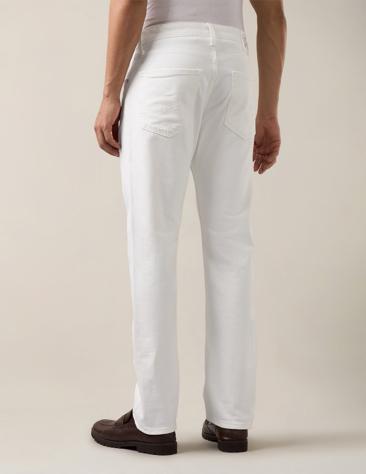 Harold Slim Straight Fit White Jeans White - U.S. Polo Assn. India | Large
