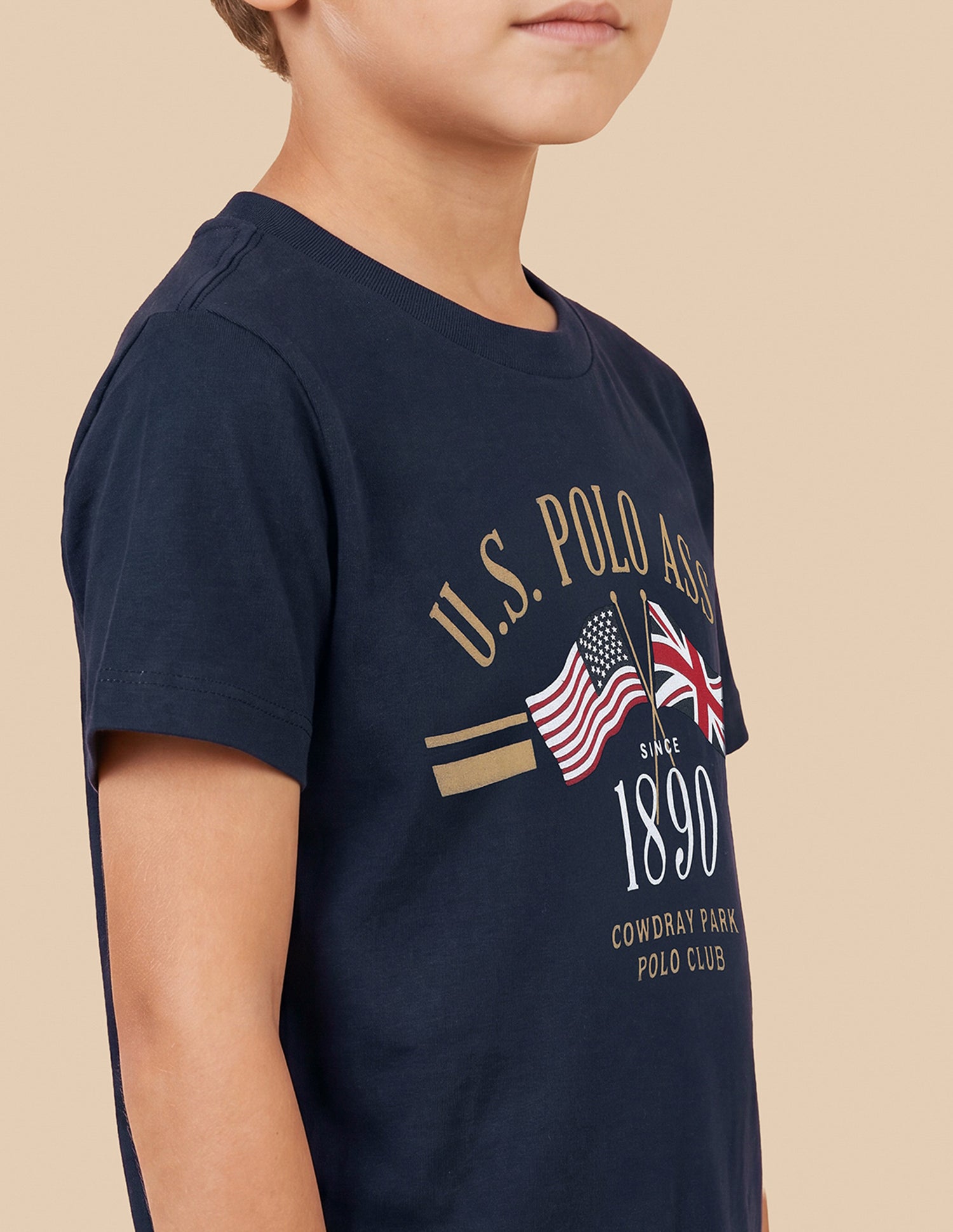 Graphic Brand Printed Regular Fit T-Shirt Navy - U.S. Polo Assn. India | Large