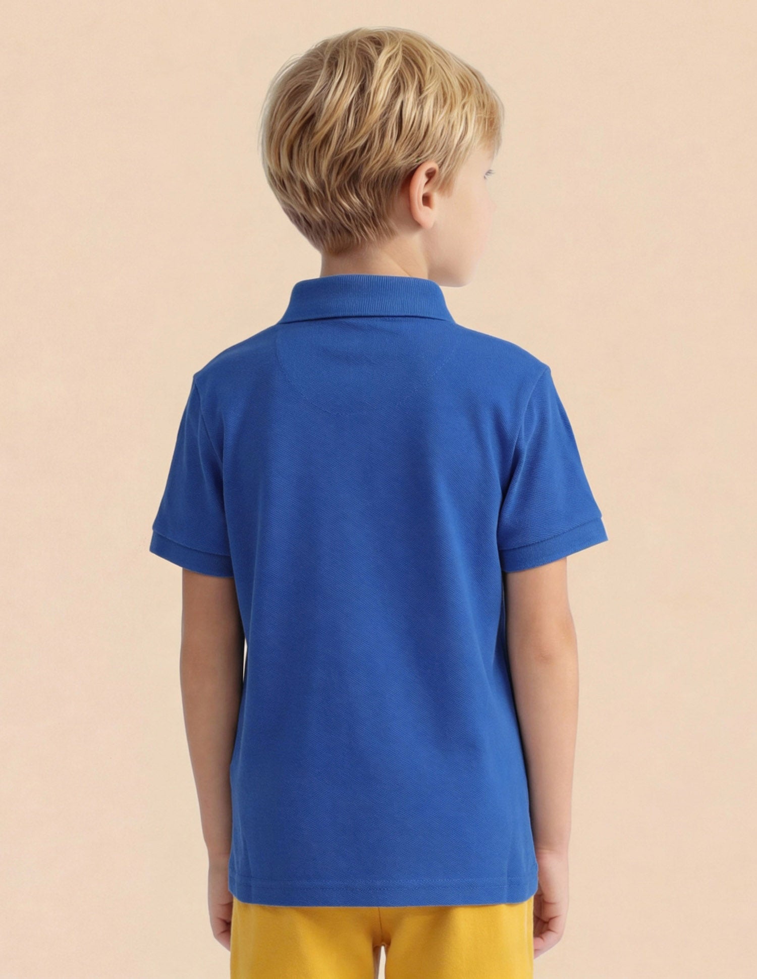 Boys Pure Cotton Polo Shirt Blue - U.S. Polo Assn. India | Large