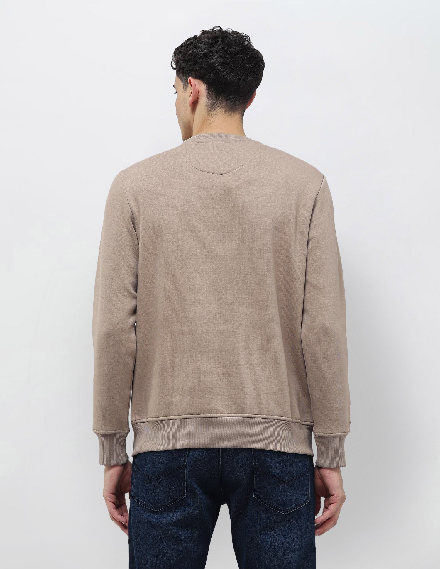 Brand Printed Regular Fit Sweatshirt Light Brown - U.S. POLO ASSN. | Large