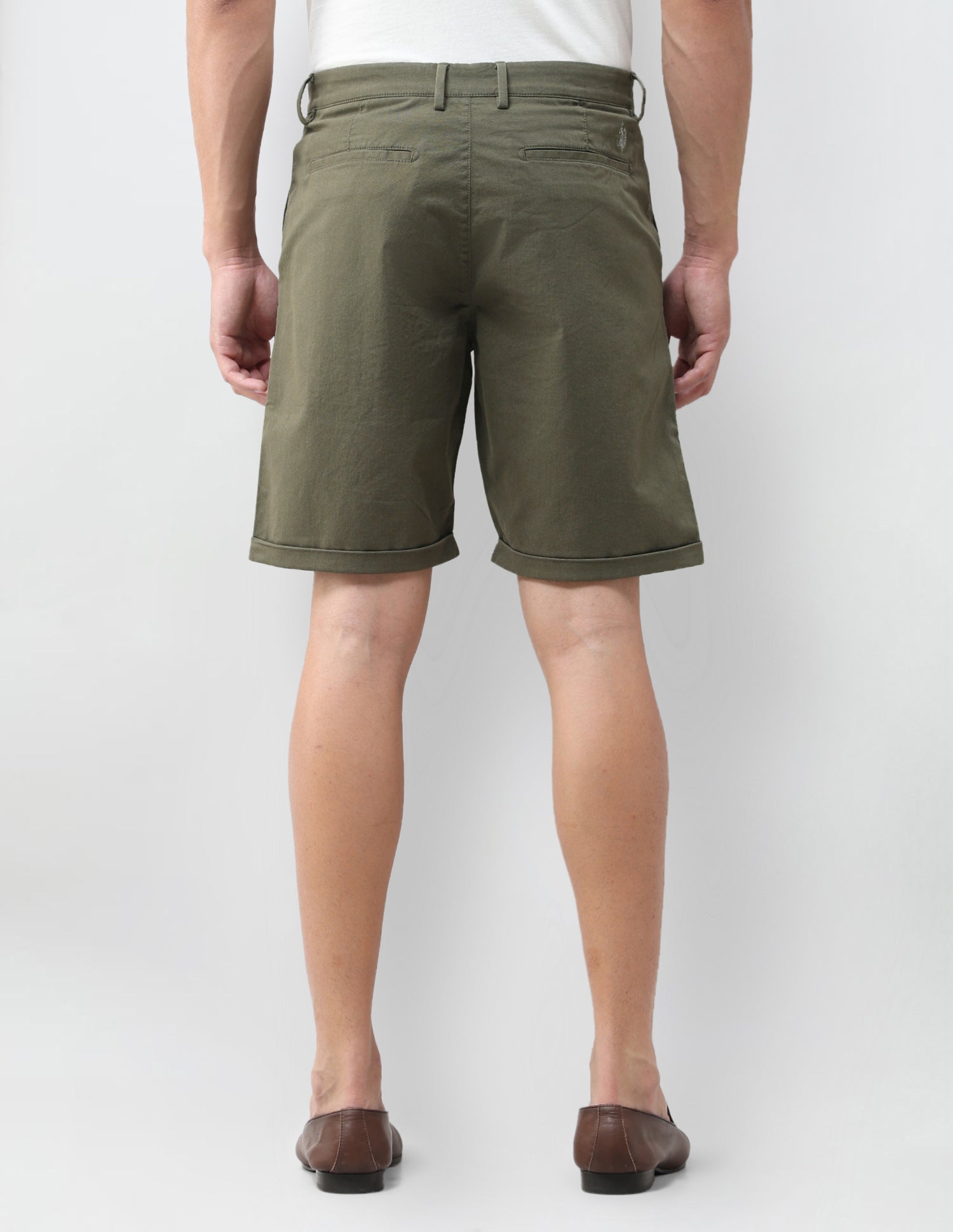 Slim Fit Printed Shorts Olive - U.S. Polo Assn. India | Large