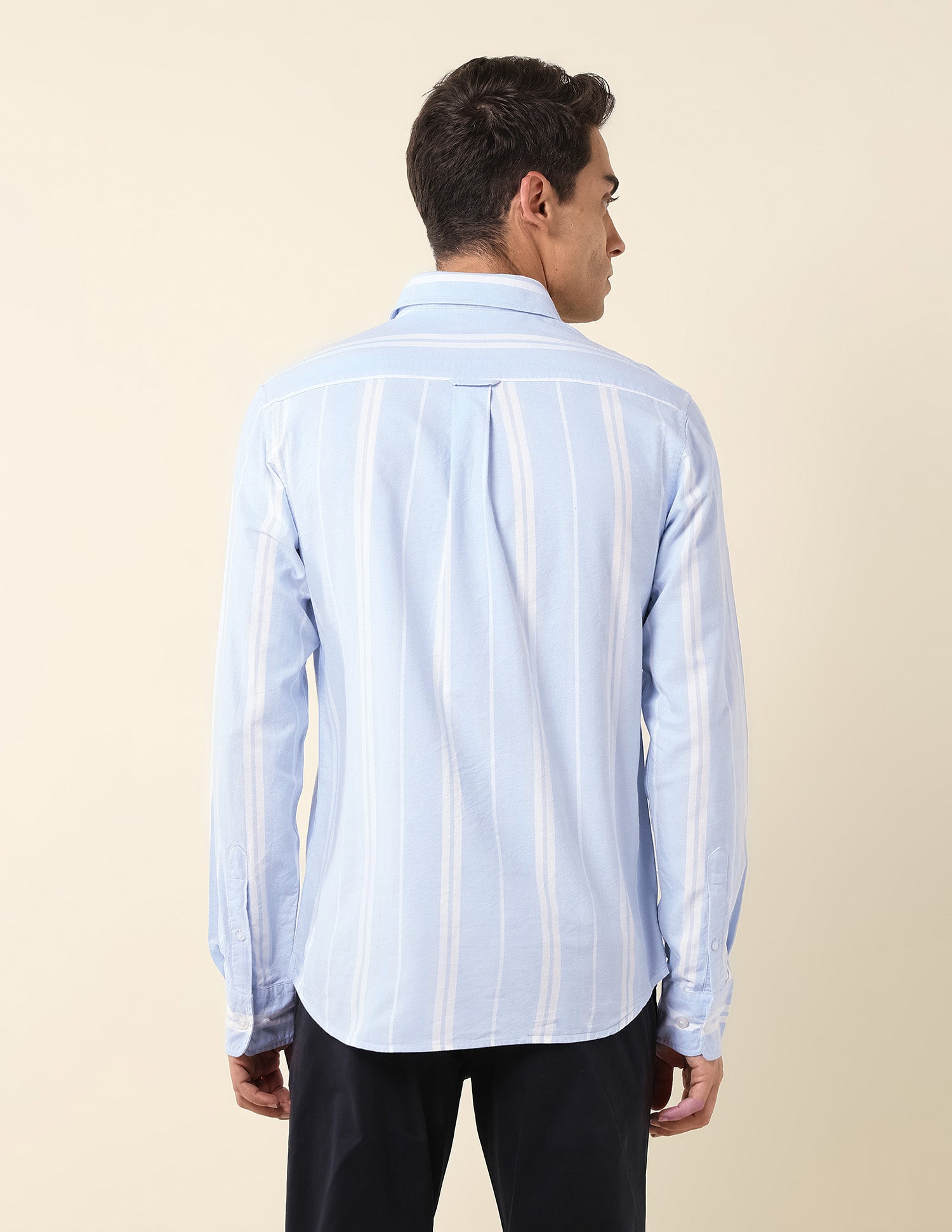 Vertical Striped Tailored Fit Shirt Blue - U.S. Polo Assn. India | Large