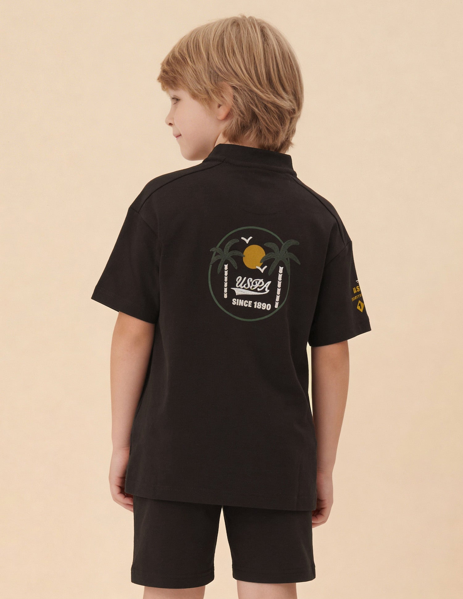 Graphic Brand Embroidered Oversized Fit T-Shirt Dark Brown - U.S. Polo Assn. India | Large