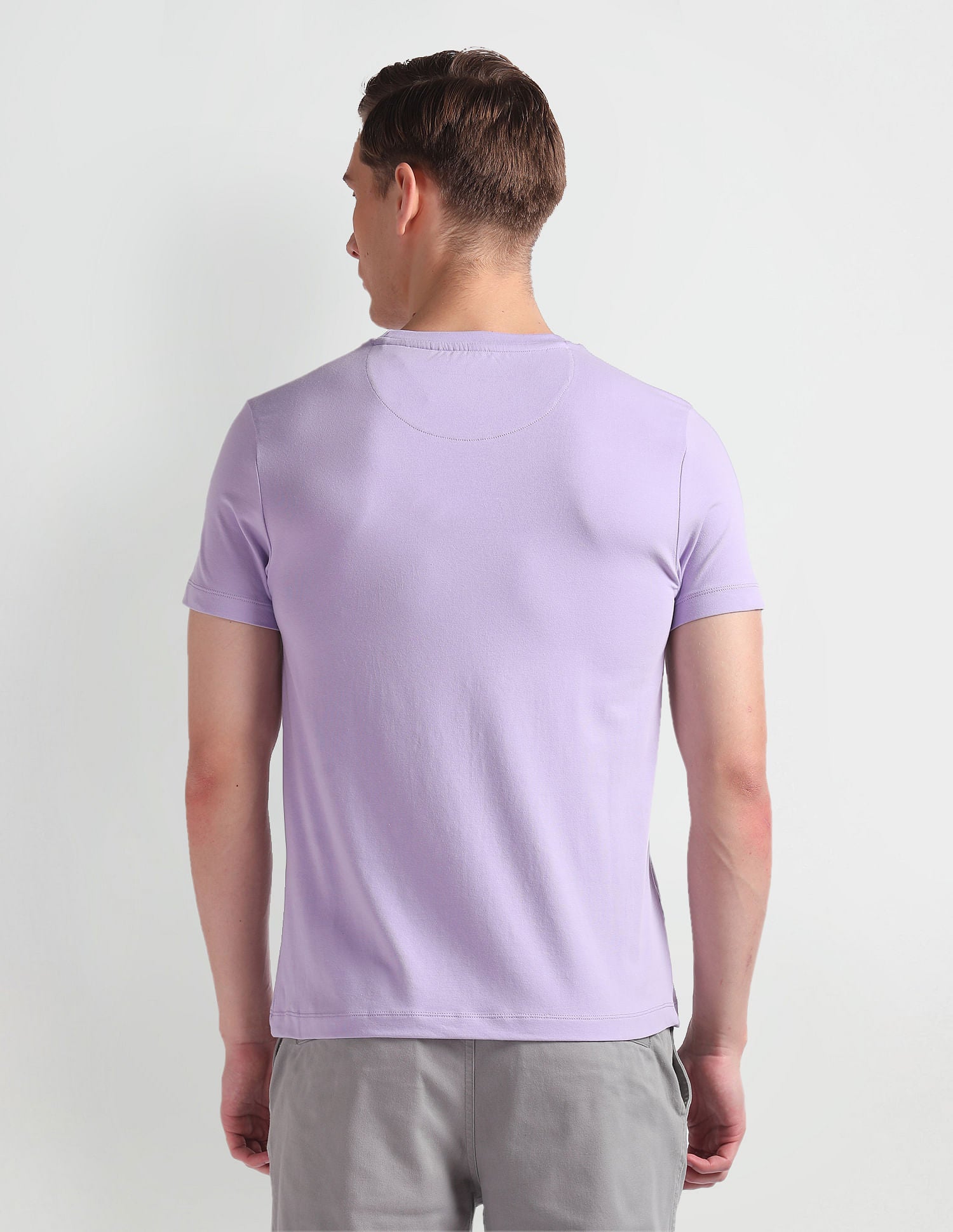 Graphic Print Cotton T-Shirt Purple - U.S. POLO ASSN. | Large