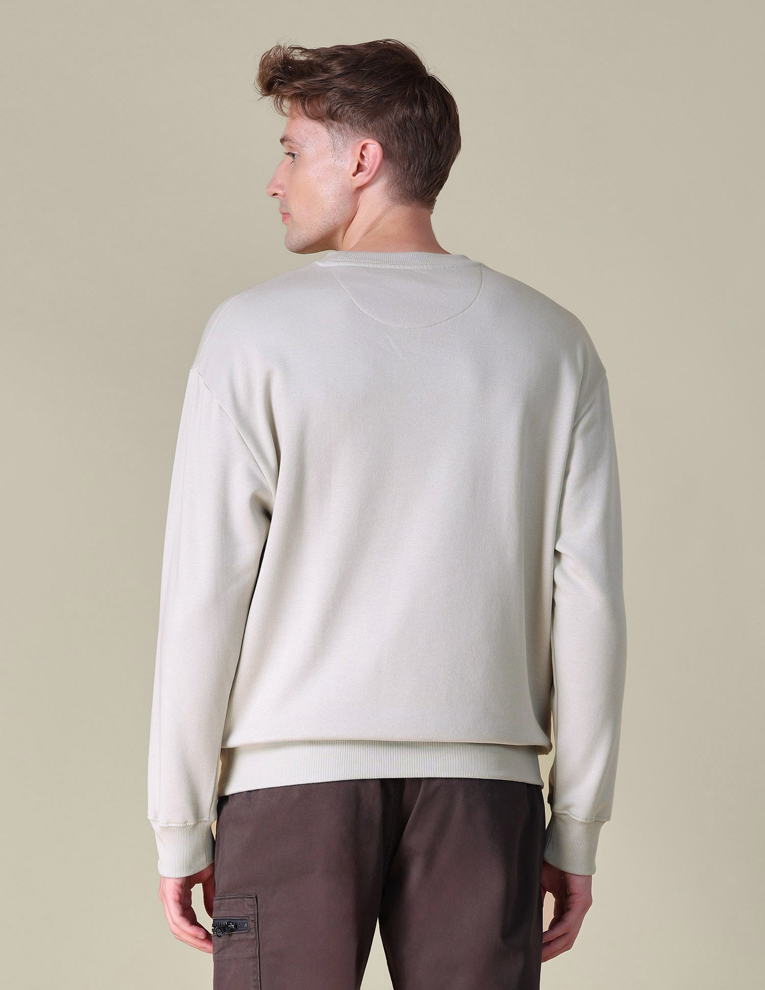 Solid Relaxed Fit Sweatshirt Grey - U.S. POLO ASSN. | Large