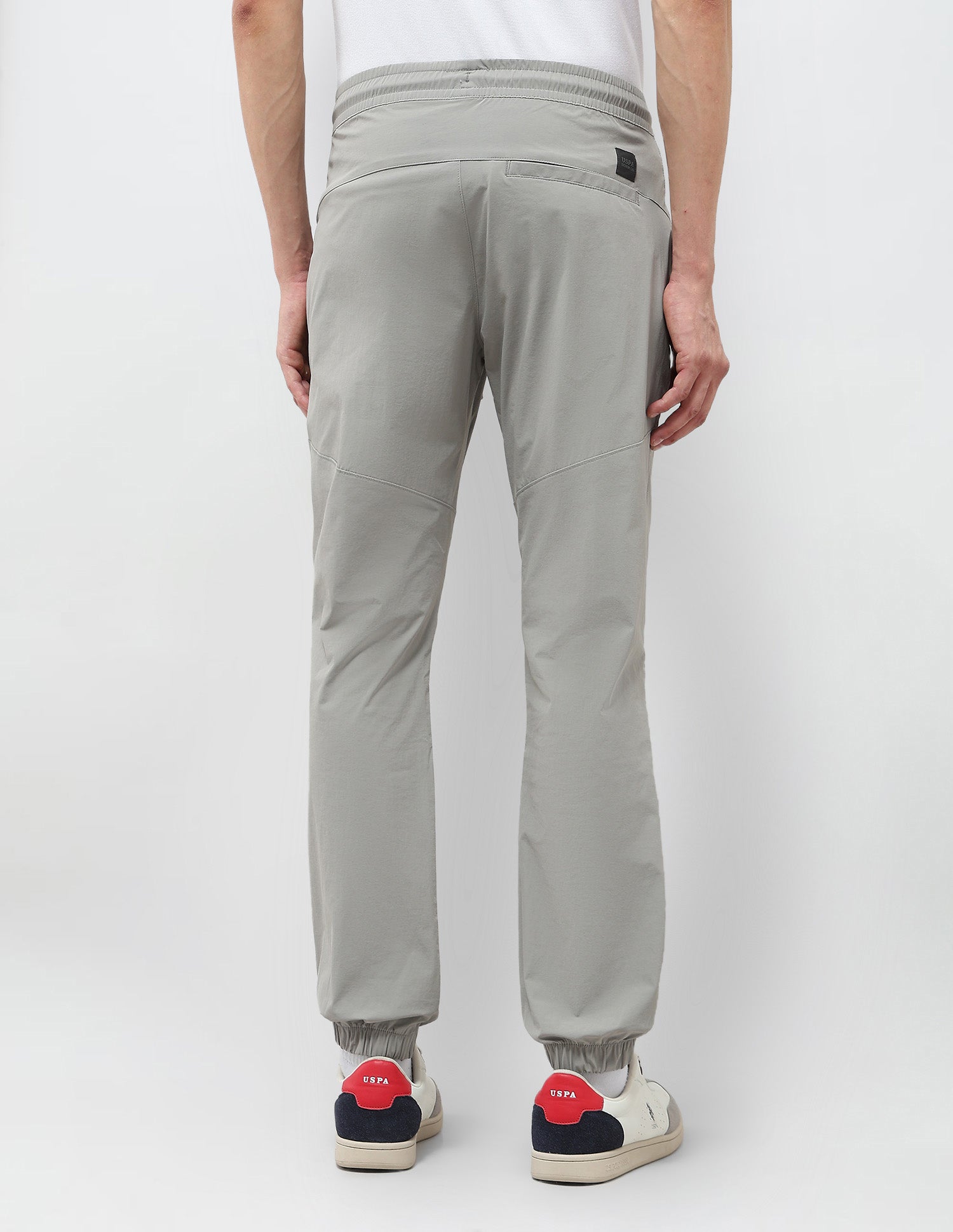 Straight Fit Mid Rise Joggers Grey - U.S. Polo Assn. India | Large
