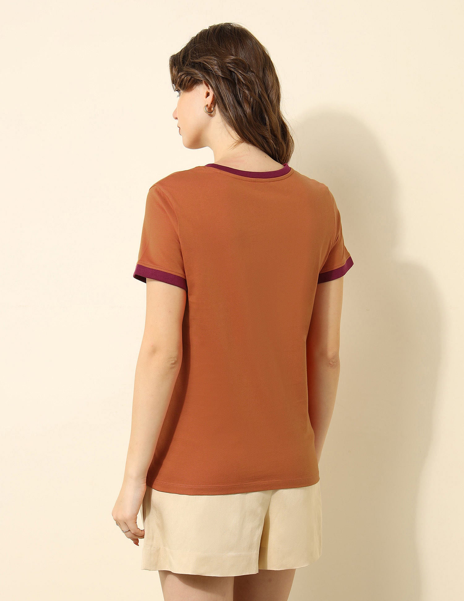 Regular Fit Brand Printed T-shirt Rust - U.S. Polo Assn. India | Large