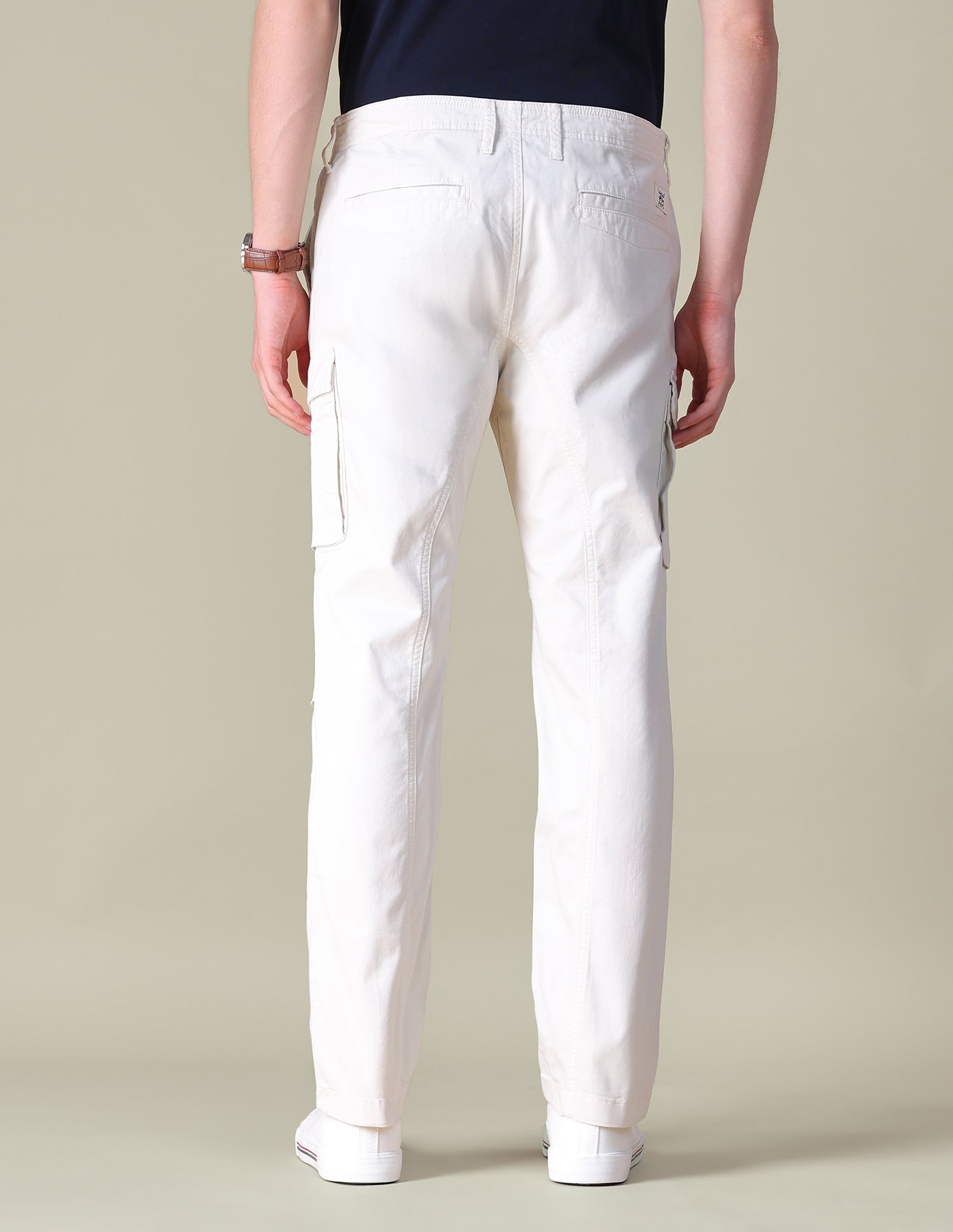 Twill Regular Fit Cargos White - U.S. POLO ASSN. | Large