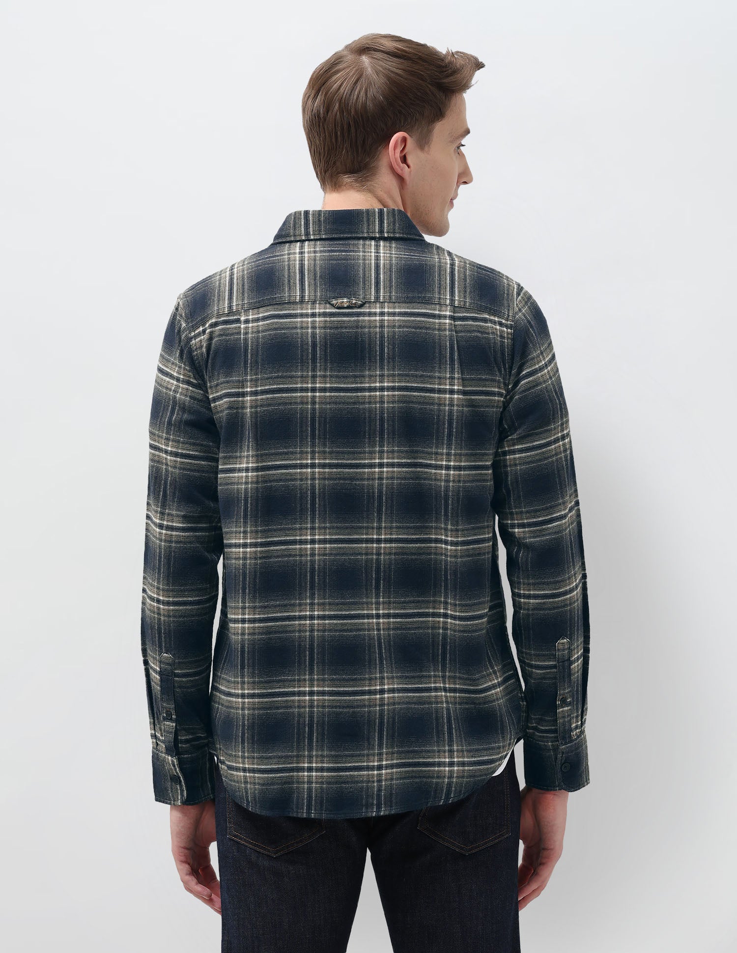 Tartan Checked Regular Fit Shirt Navy - U.S. Polo Assn. India | Large