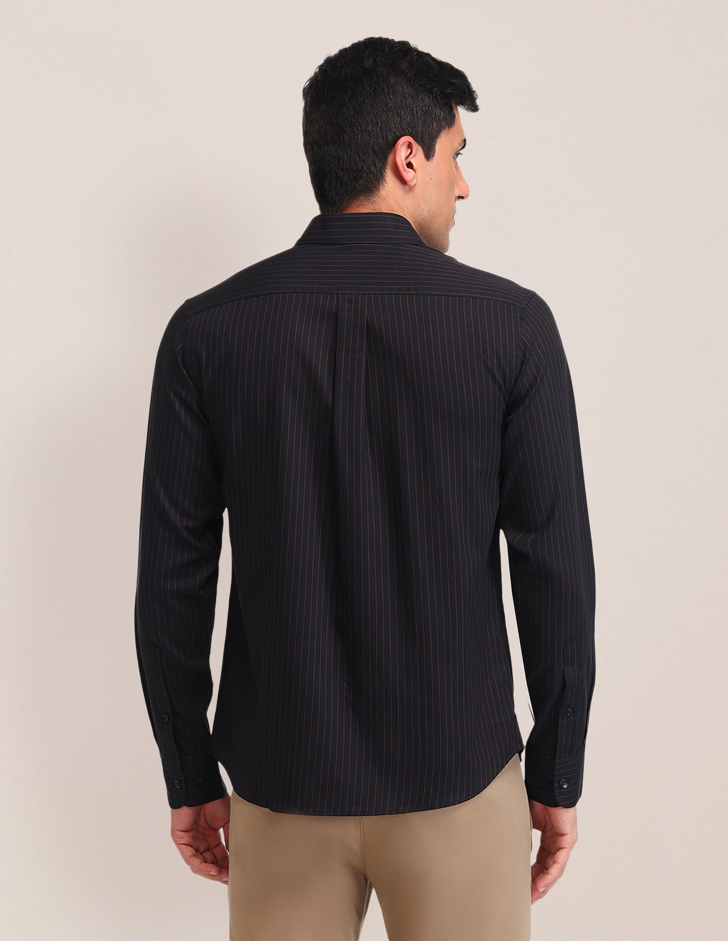 Tailored Fit Dobby Shirt Black - U.S. Polo Assn. India | Large