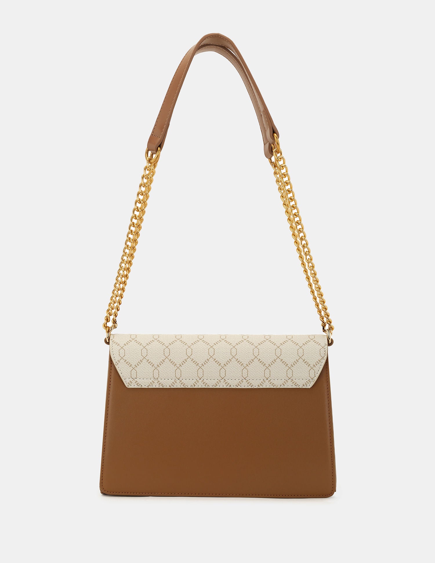 Women Birdy Sling Bag with Monogram Print Beige - U.S. POLO ASSN. | Large