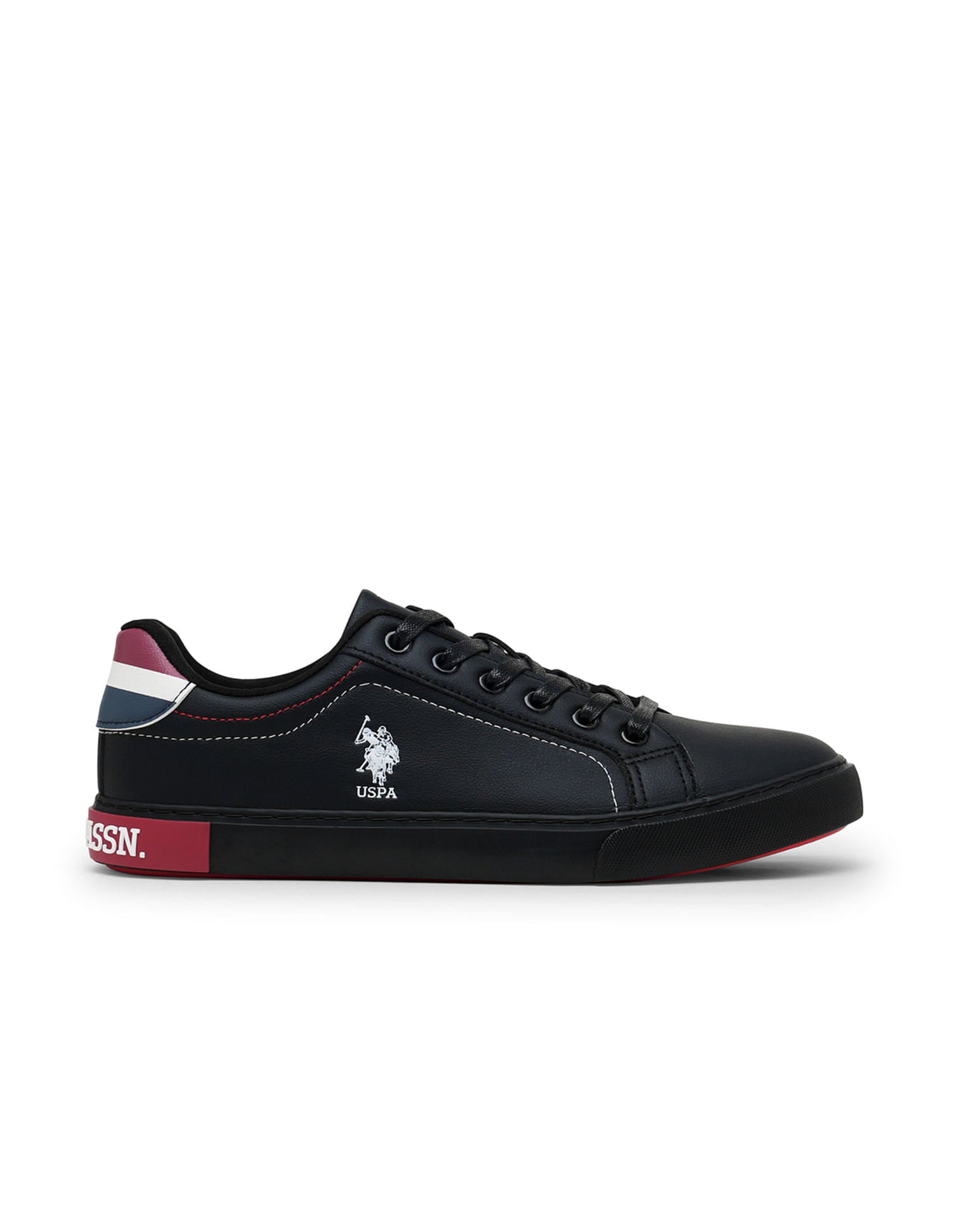 Men Round Toe Rojas 4.0 Sneakers Black - U.S. Polo Assn. India | Large