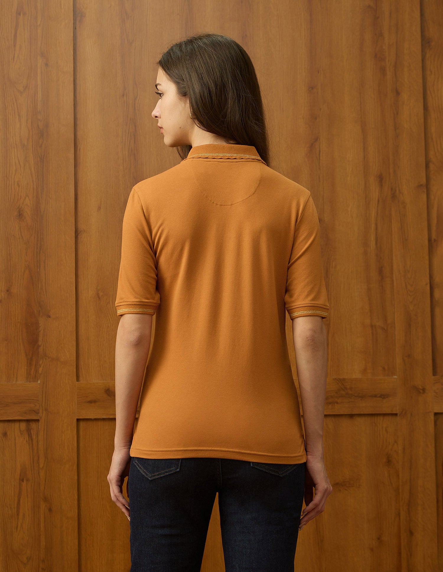 Regular Fit Solid Polo Shirt Orange - U.S. POLO ASSN. | Large