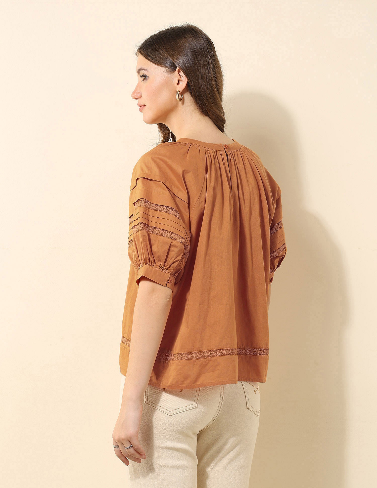 Lace Solid Top Rust - U.S. POLO ASSN. | Large