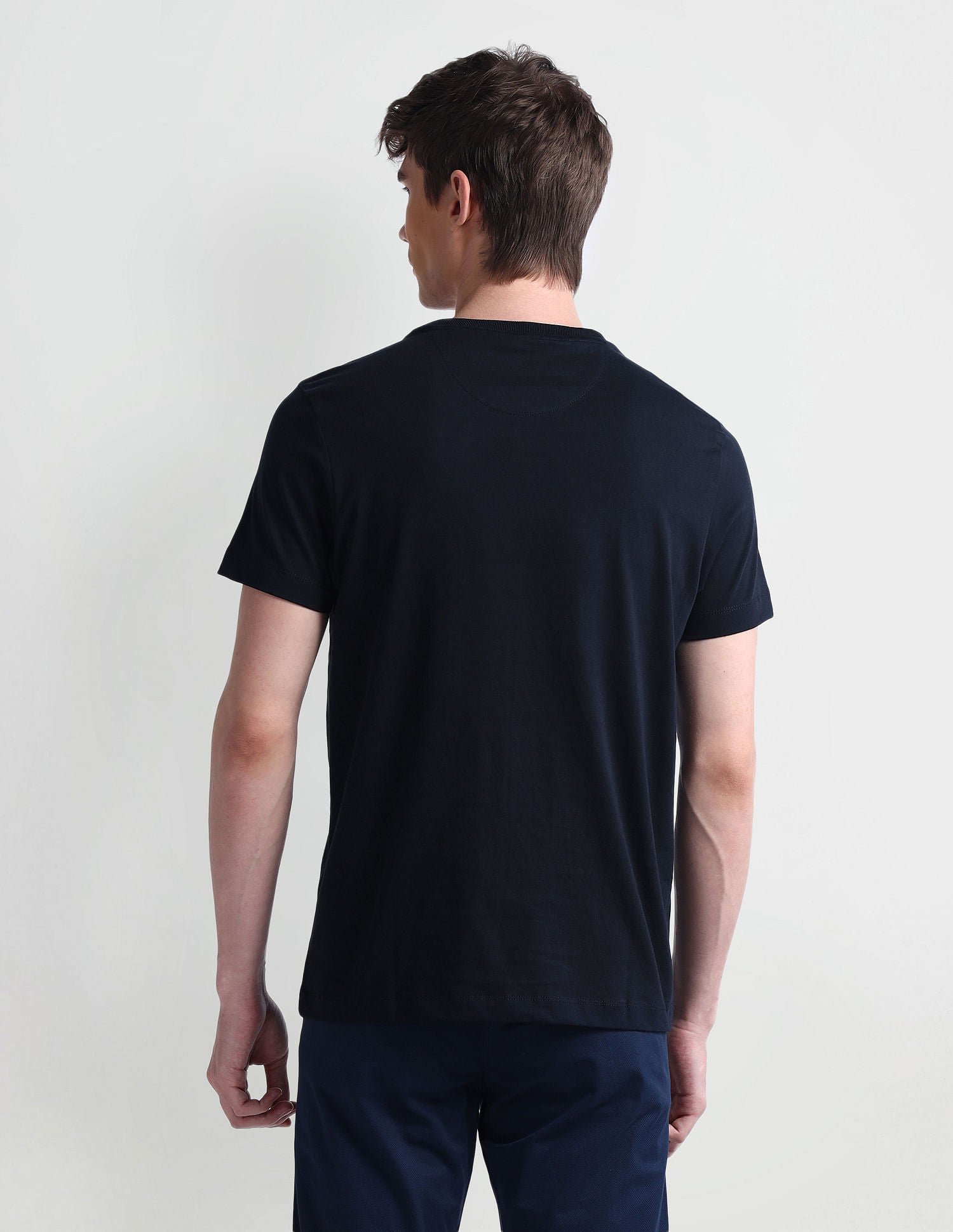 Crew Neck Muscle Fit T-Shirt Navy - U.S. POLO ASSN. | Large