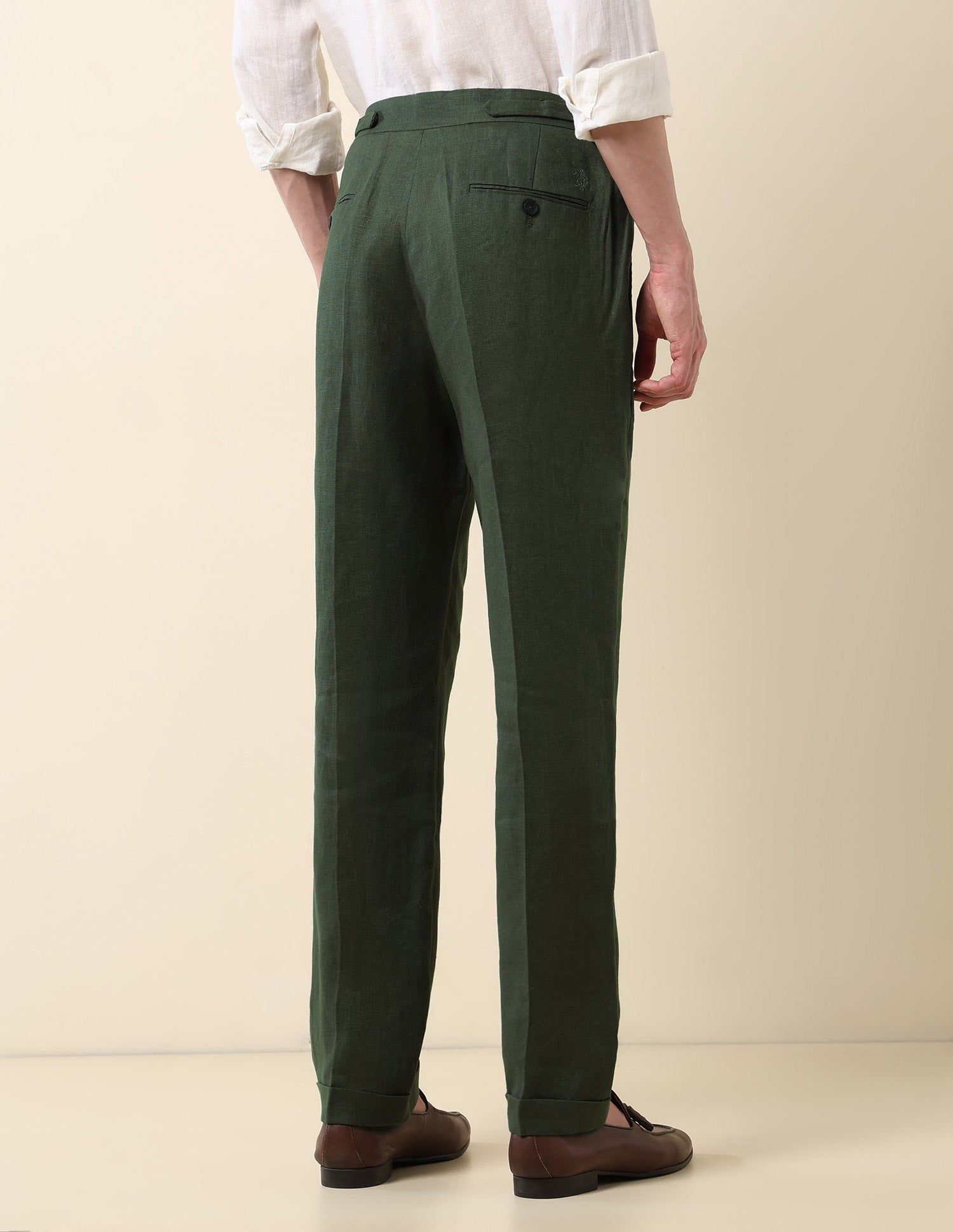 Pacho Riley Straight Fit Trousers Olive - U.S. Polo Assn. India | Large