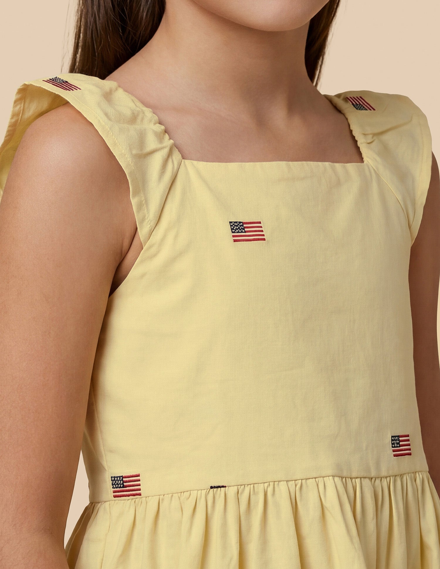 Embroidered Comfort Fit Dress Yellow - U.S. Polo Assn. India | Large