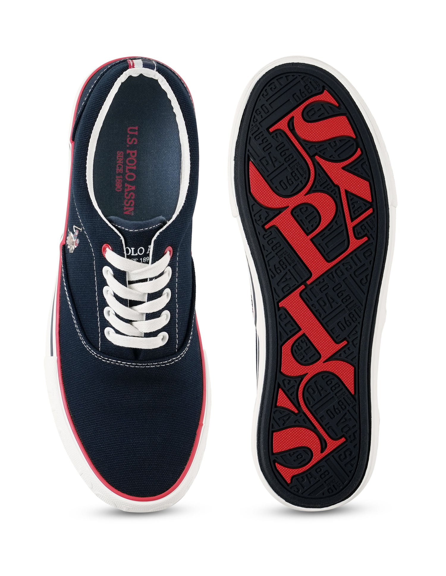 Men Lace-Ups Clyde 2.0 Sneakers Navy - U.S. POLO ASSN. | Large