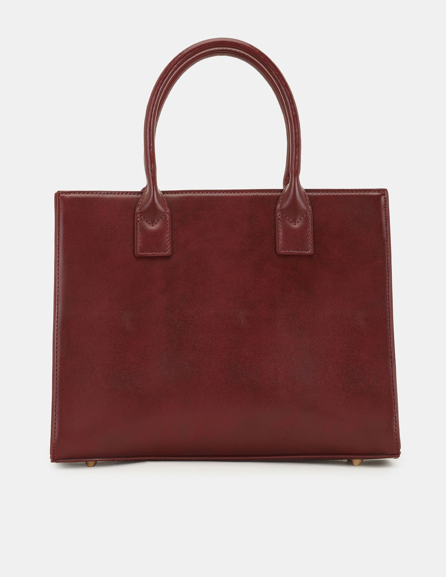 Women Bonnie Satchel Bag with Chain Card Holder Burgundy - U.S. POLO ASSN. | Large