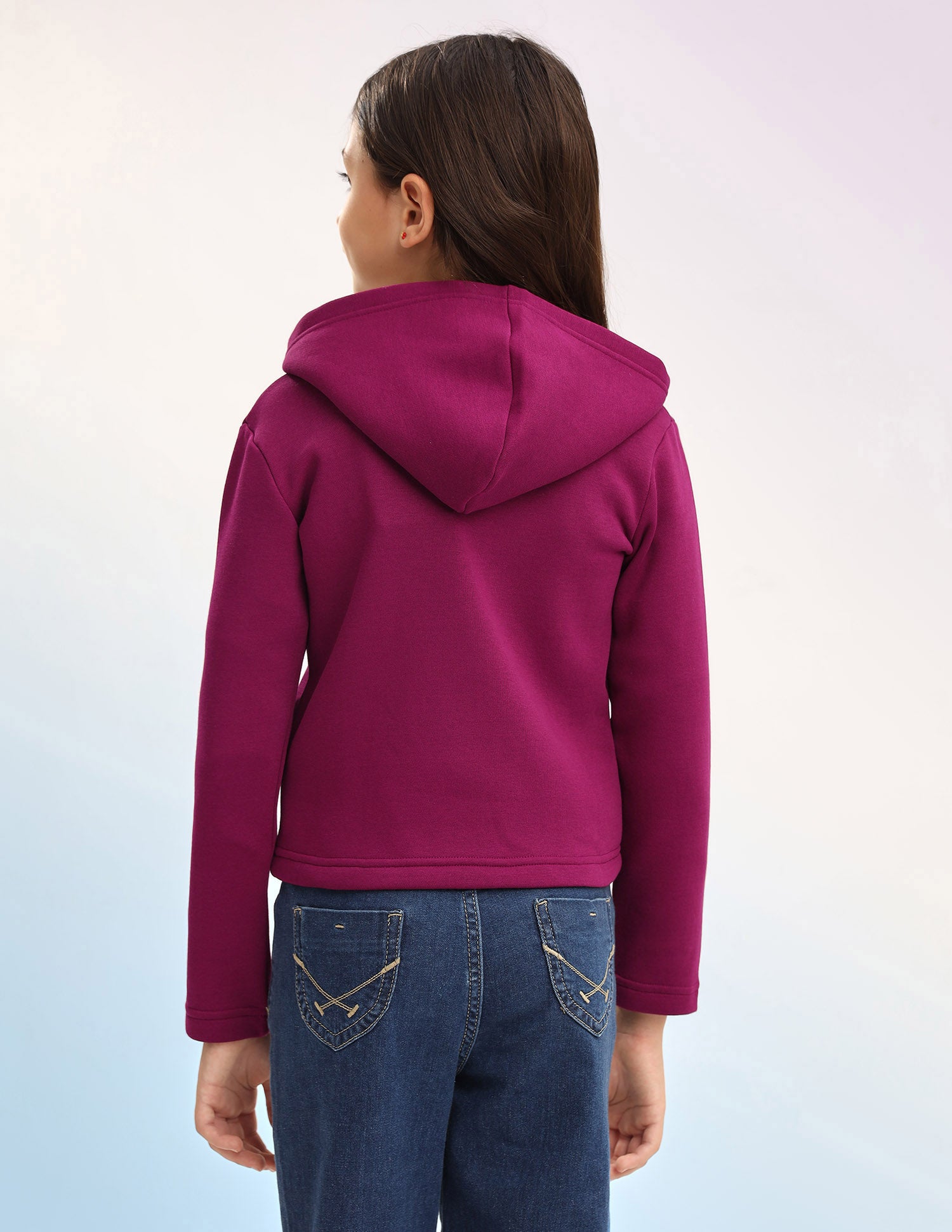 Brand Printed Regular Fit Sweatshirt Wine - U.S. POLO ASSN. | Large