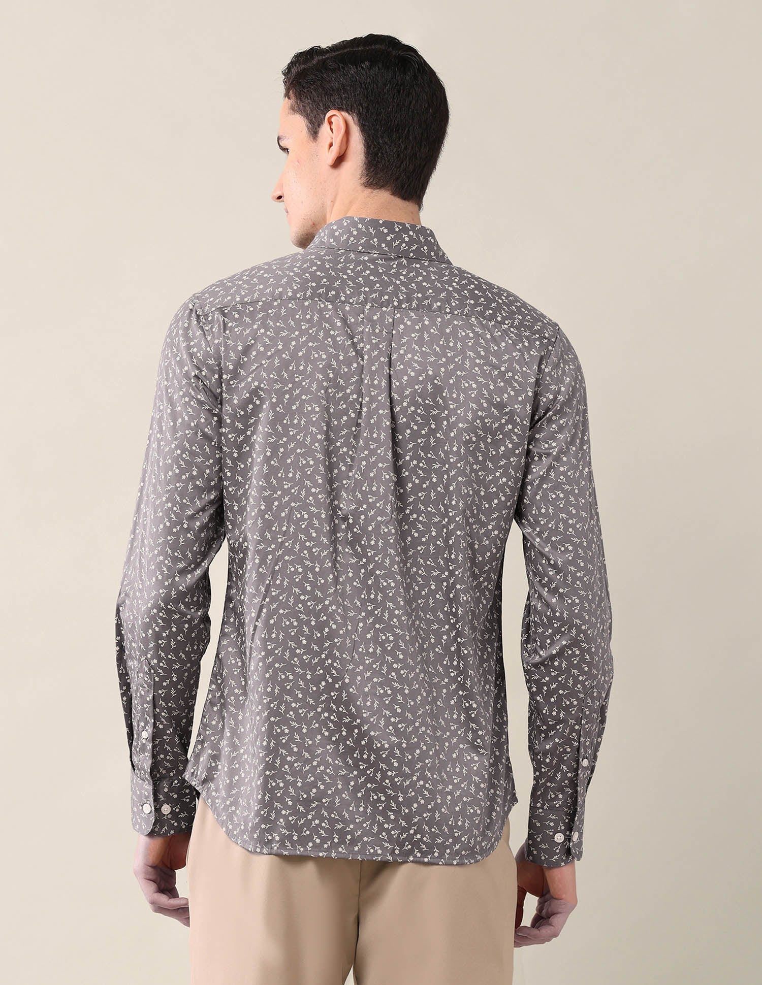 Floral Tailored Fit Shirt Grey - U.S. POLO ASSN. | Large