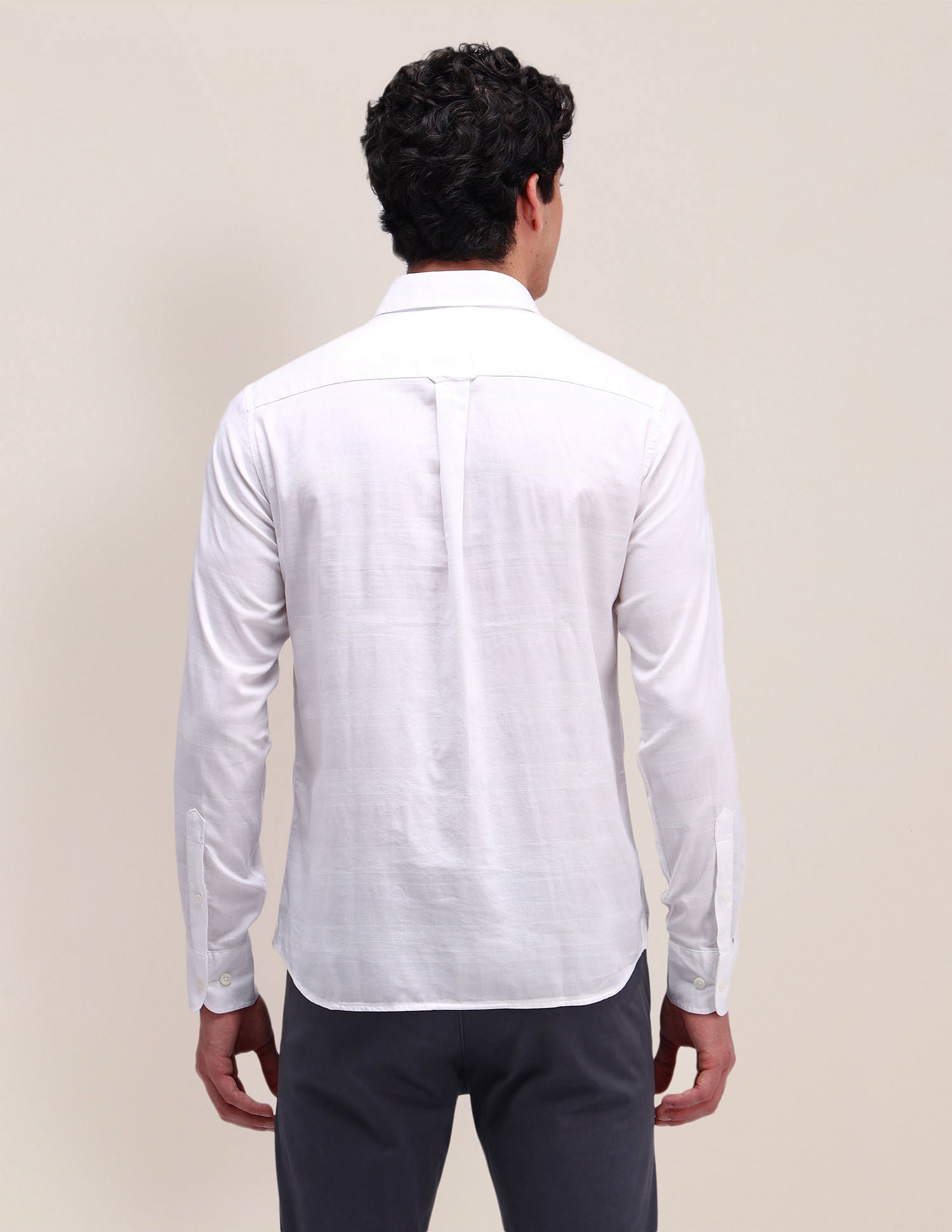 Horizontal Striped Regular Fit Shirt White - U.S. POLO ASSN. | Large